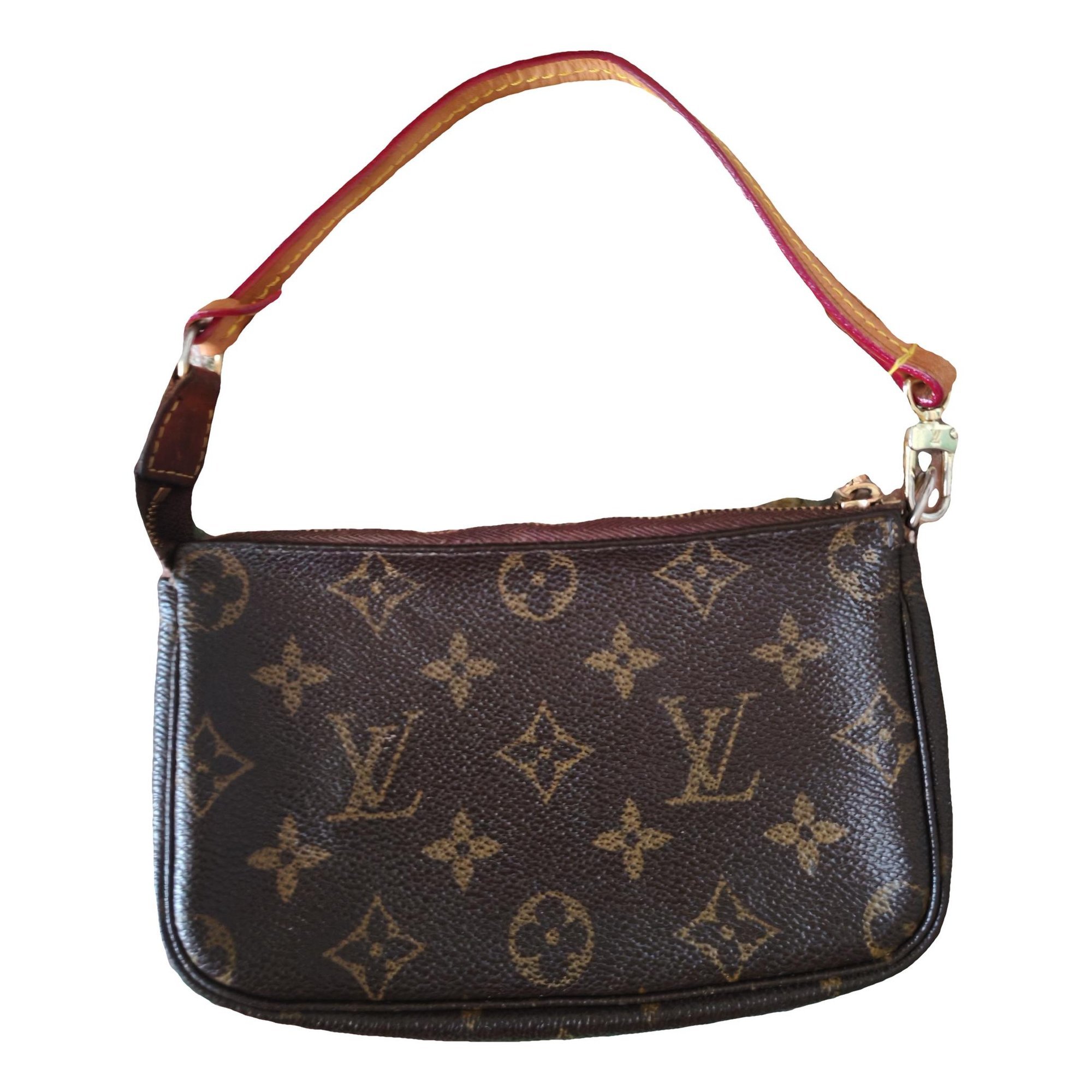Leather clutch bag