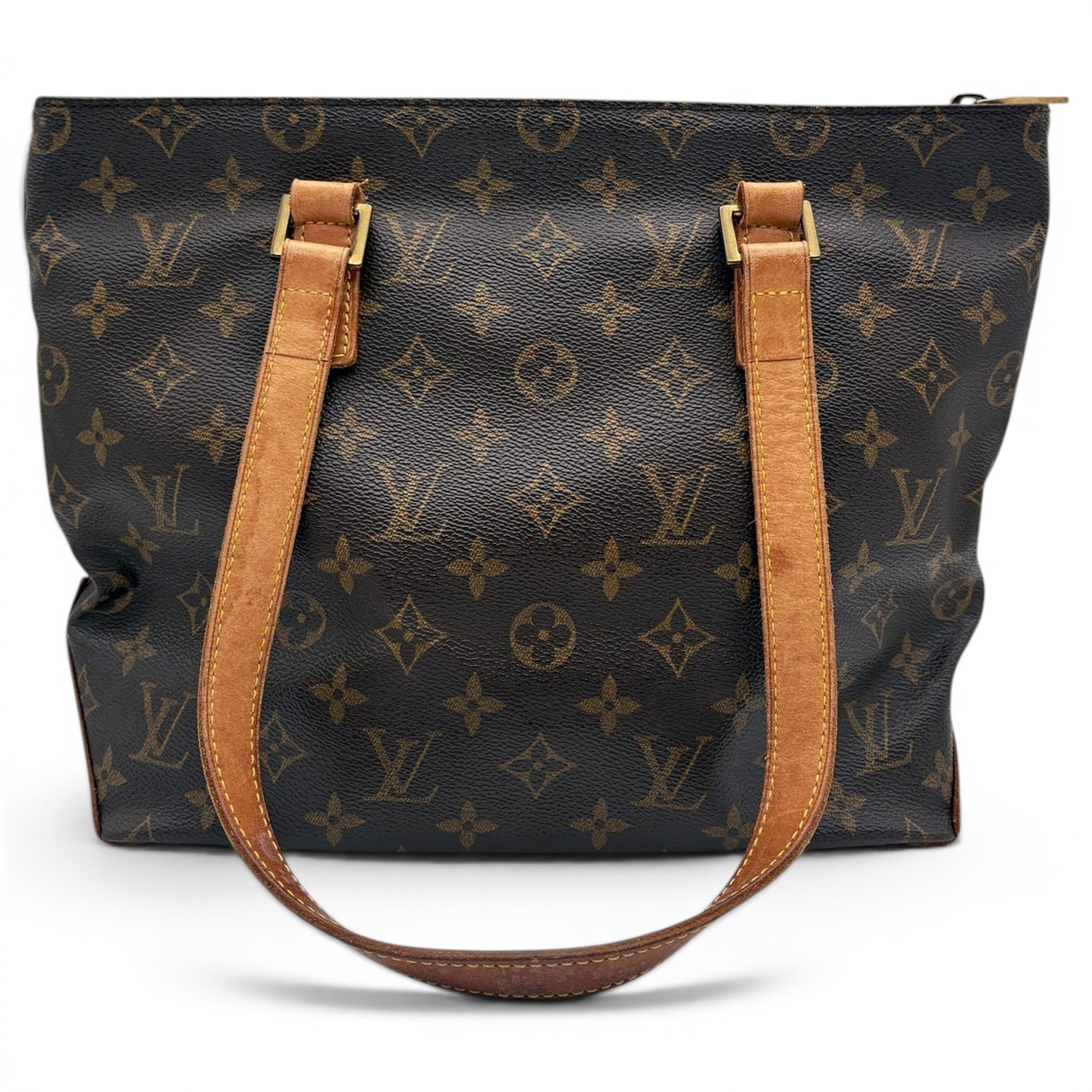 Piano leather tote
