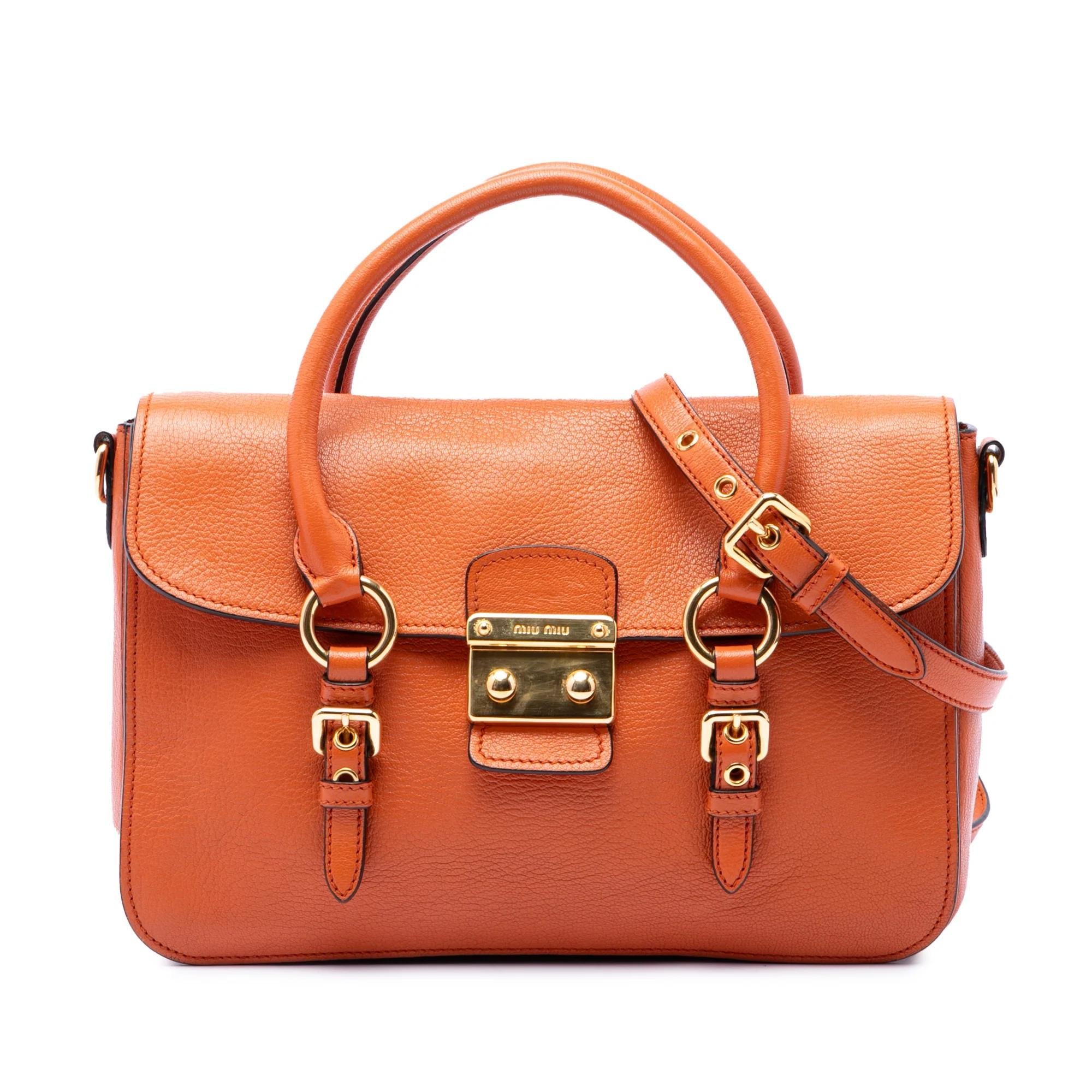 Madras leather handbag