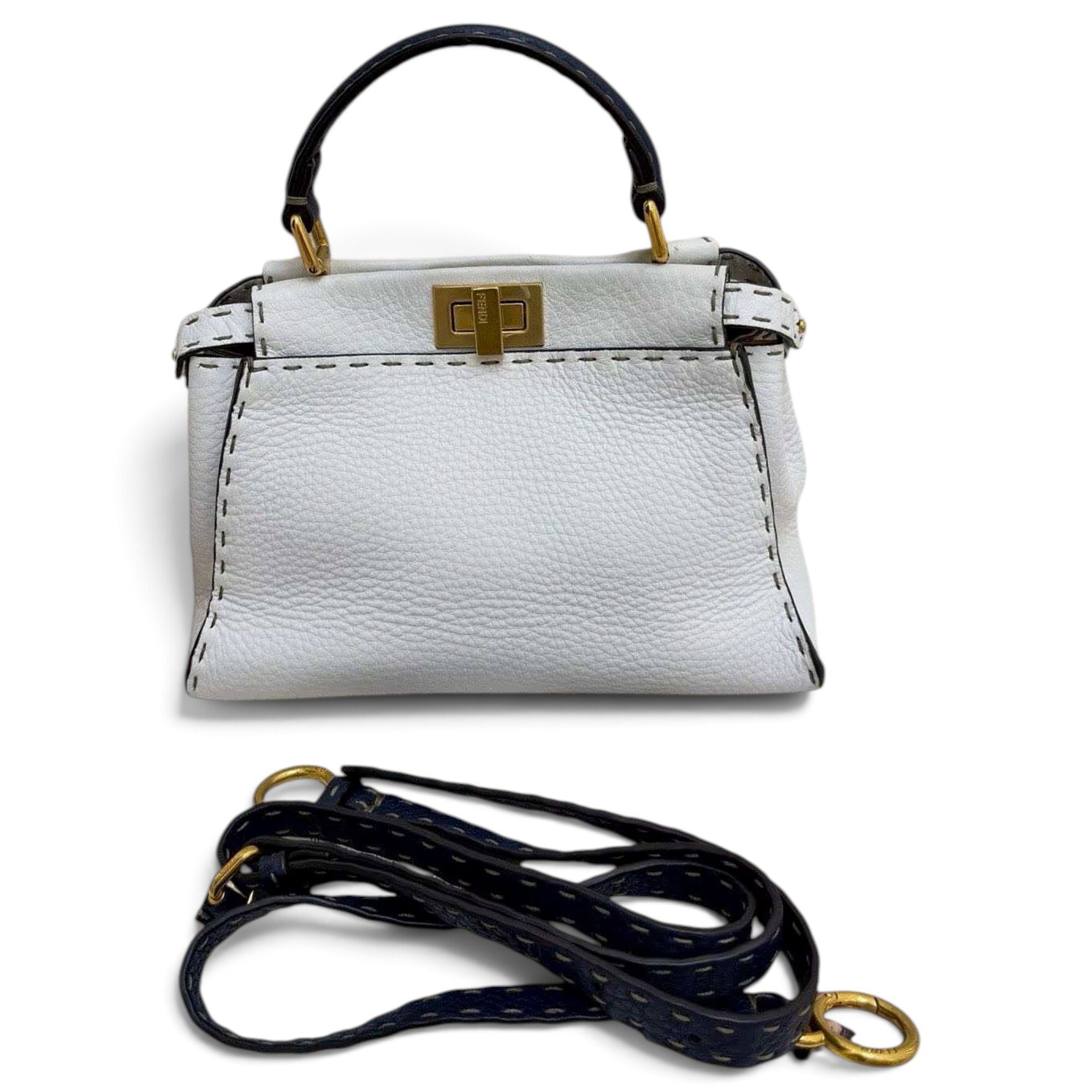 Peekaboo leather handbag