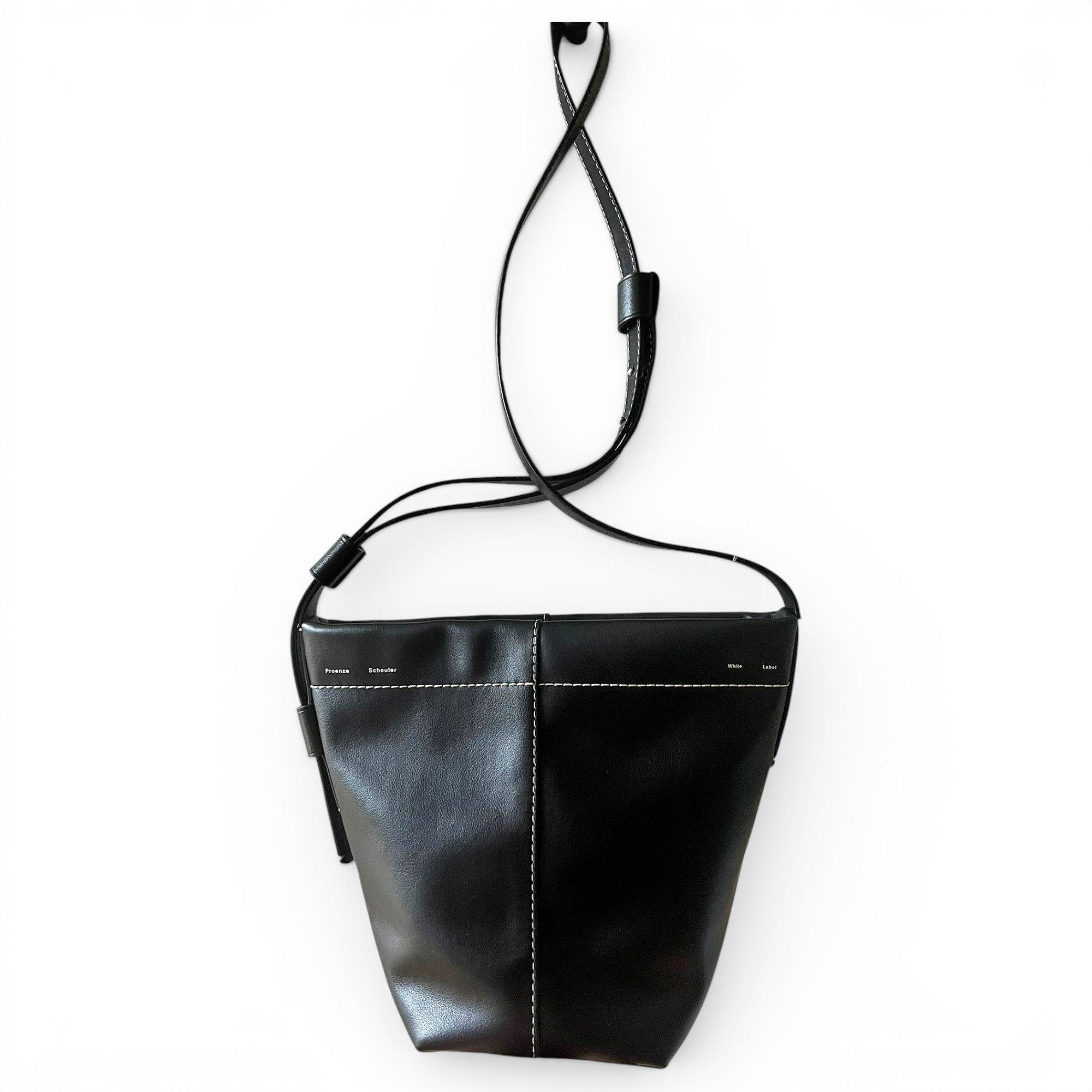 Leather clutch bag