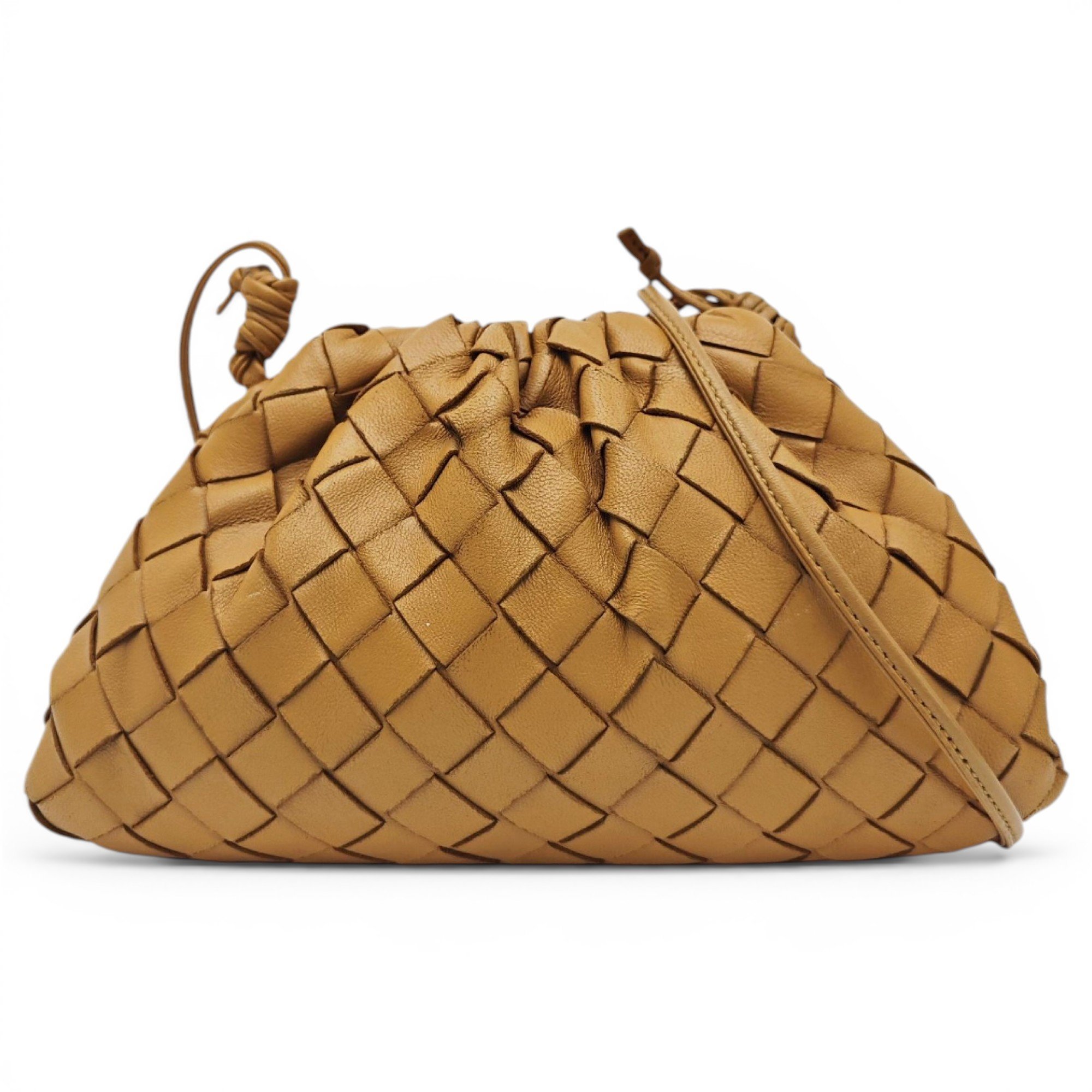 Pouch leather handbag