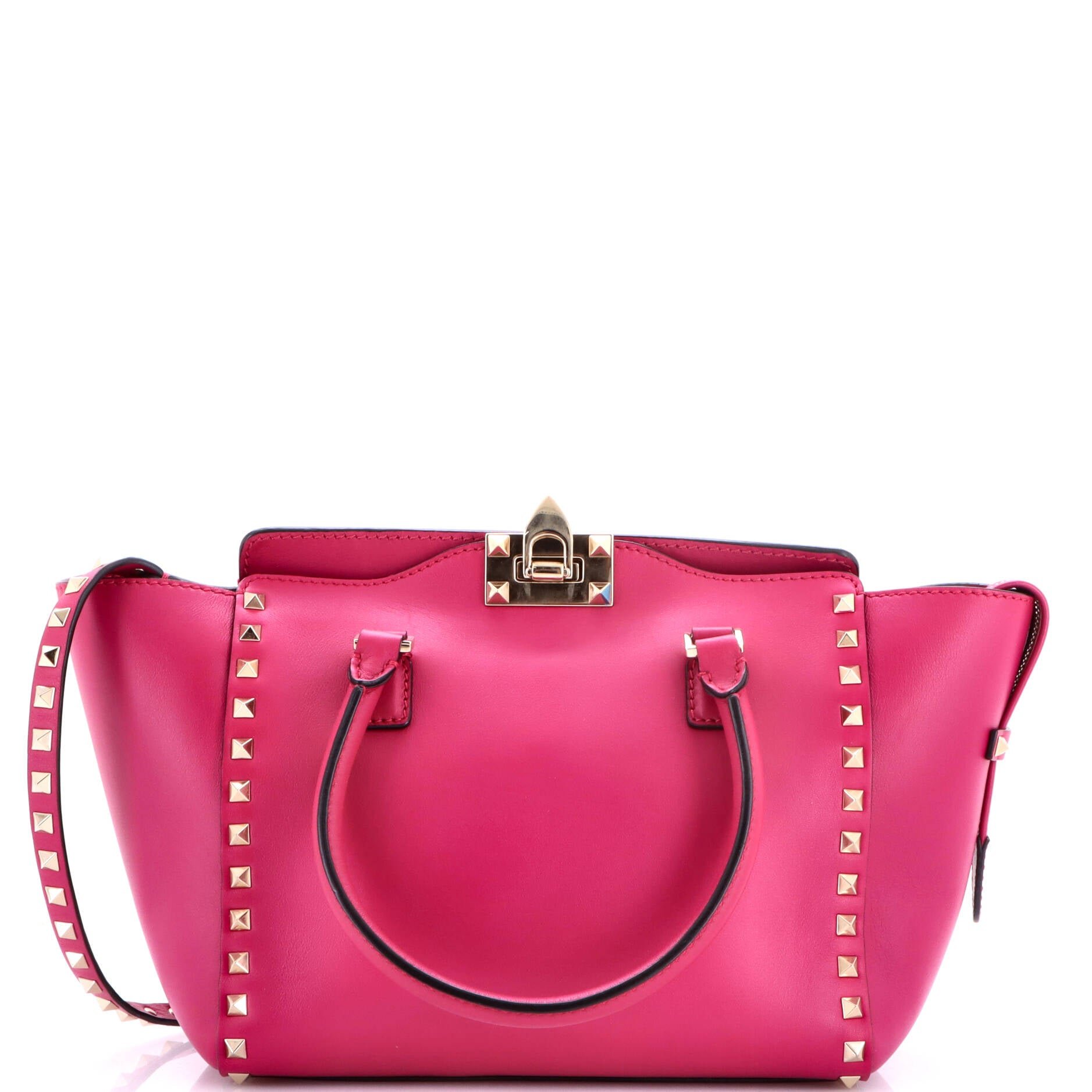 Rockstud Tote Rigid Leather Small