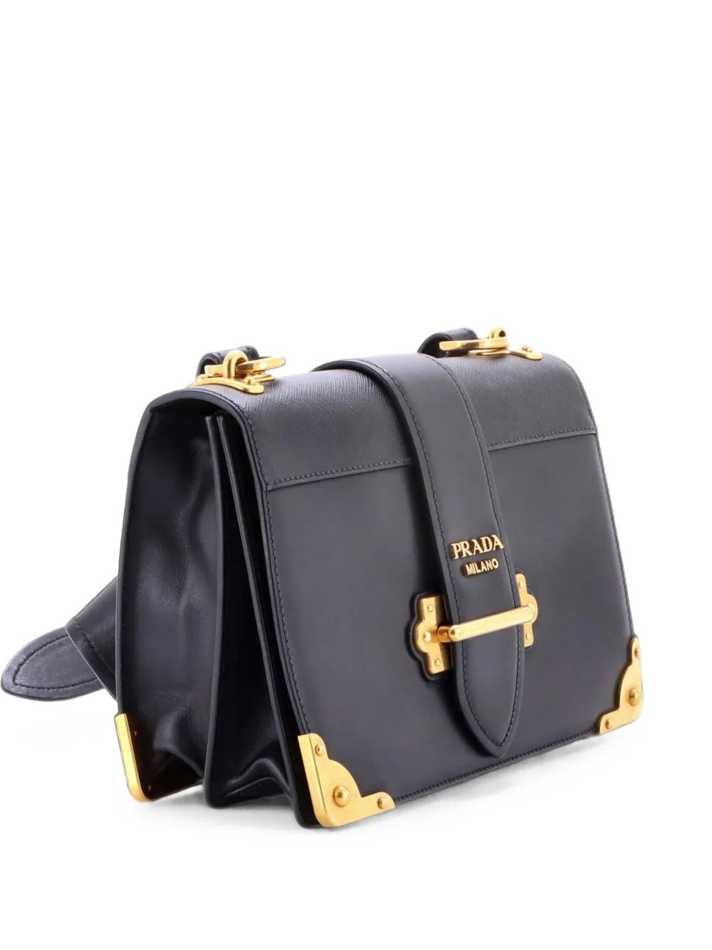 Cahier Leather and Saffiano Leather Large crossbody bag