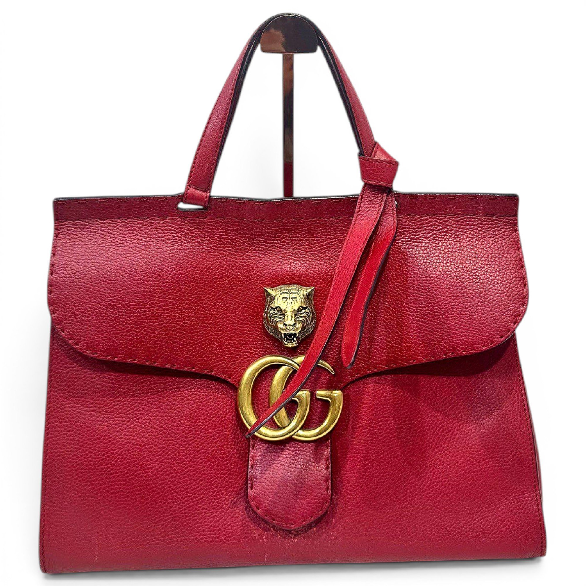 GG Marmont Animalier leather handbag