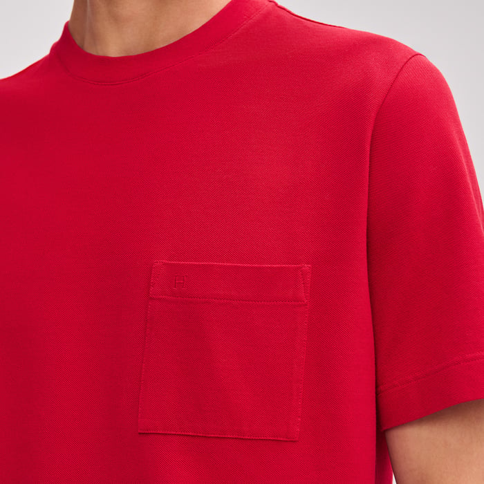 Rouge Vif "H" Embroidered T-shirt