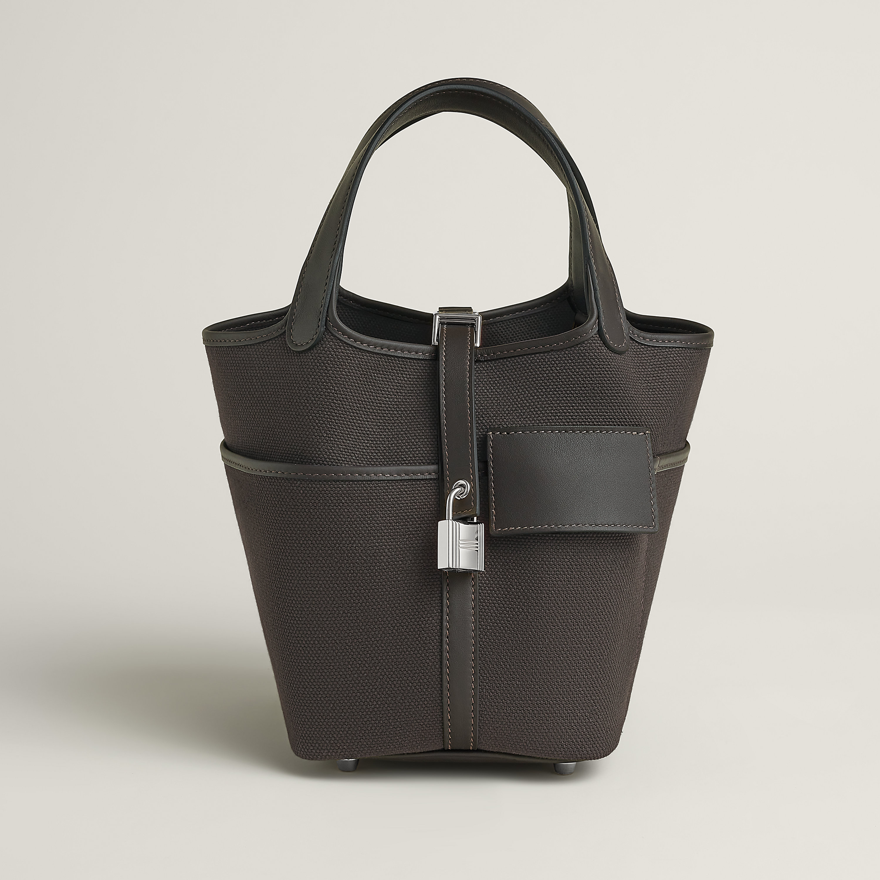 Hermès Picotin Lock 18 bag Ébène/Noir/Dark Chocolate/New White