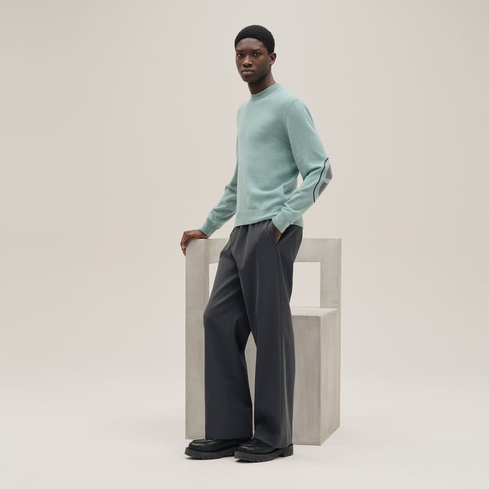 Céladon Cashmere "Maillon Chaine d'Ancre" Crewneck Sweater