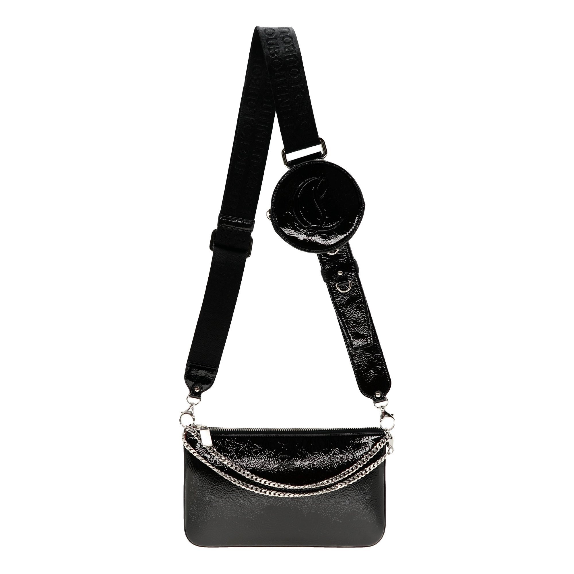 Patent leather crossbody bag