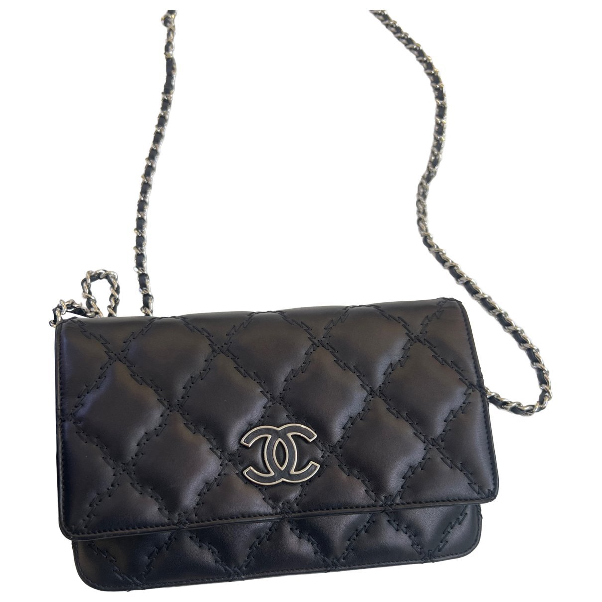 Wallet On Chain Timeless/Classique leather crossbody bag