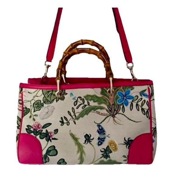Bamboo Shopper leather tote