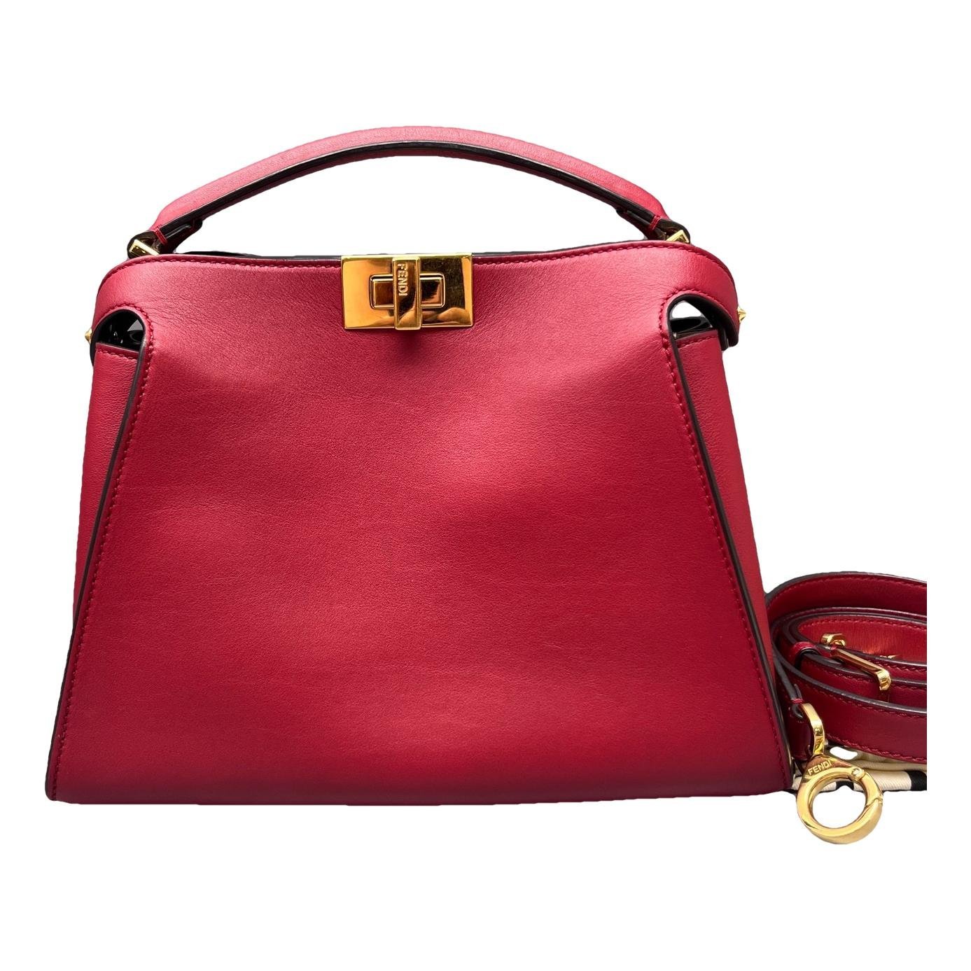 Peekaboo leather handbag