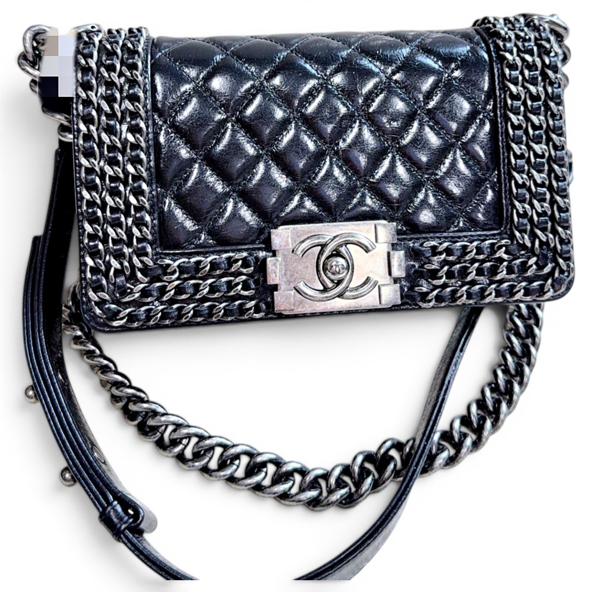Boy leather crossbody bag