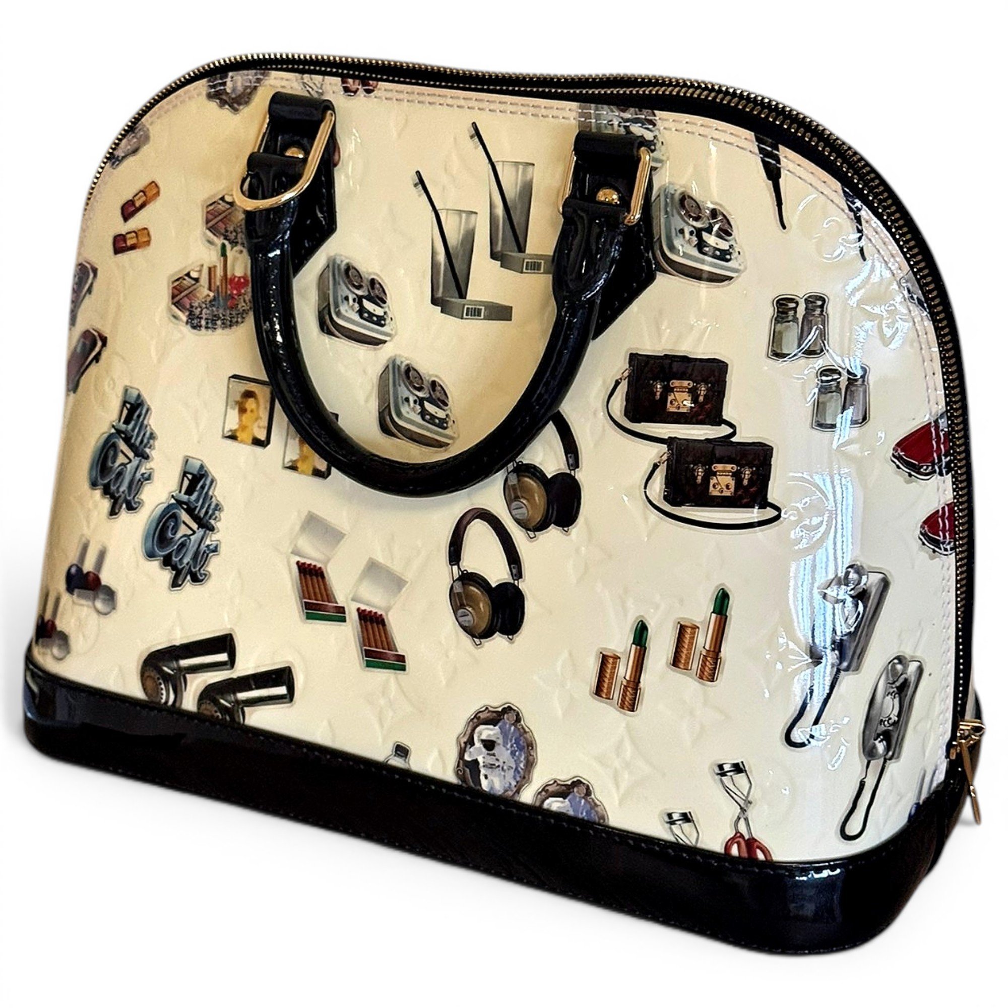Alma patent leather handbag