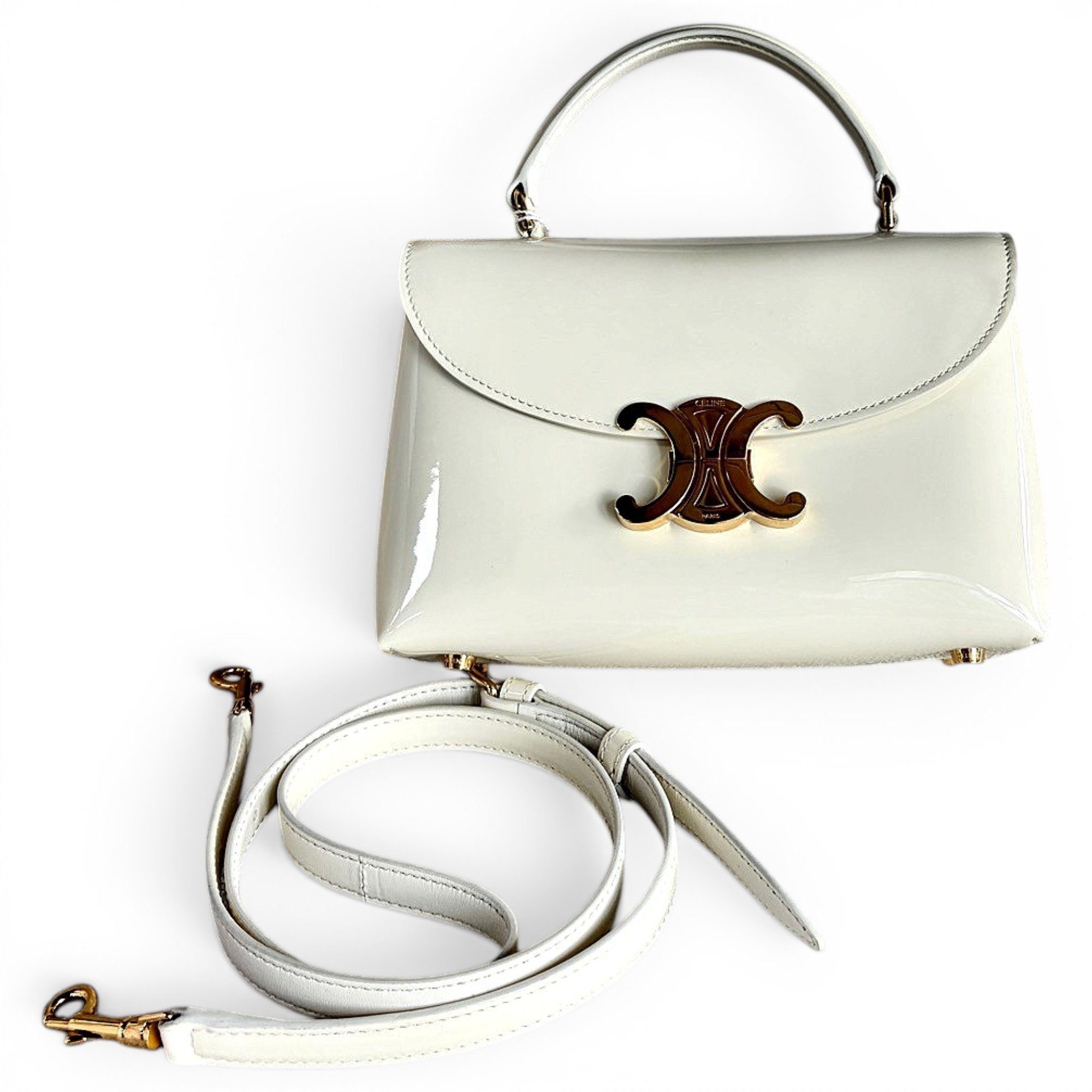 Patent leather handbag
