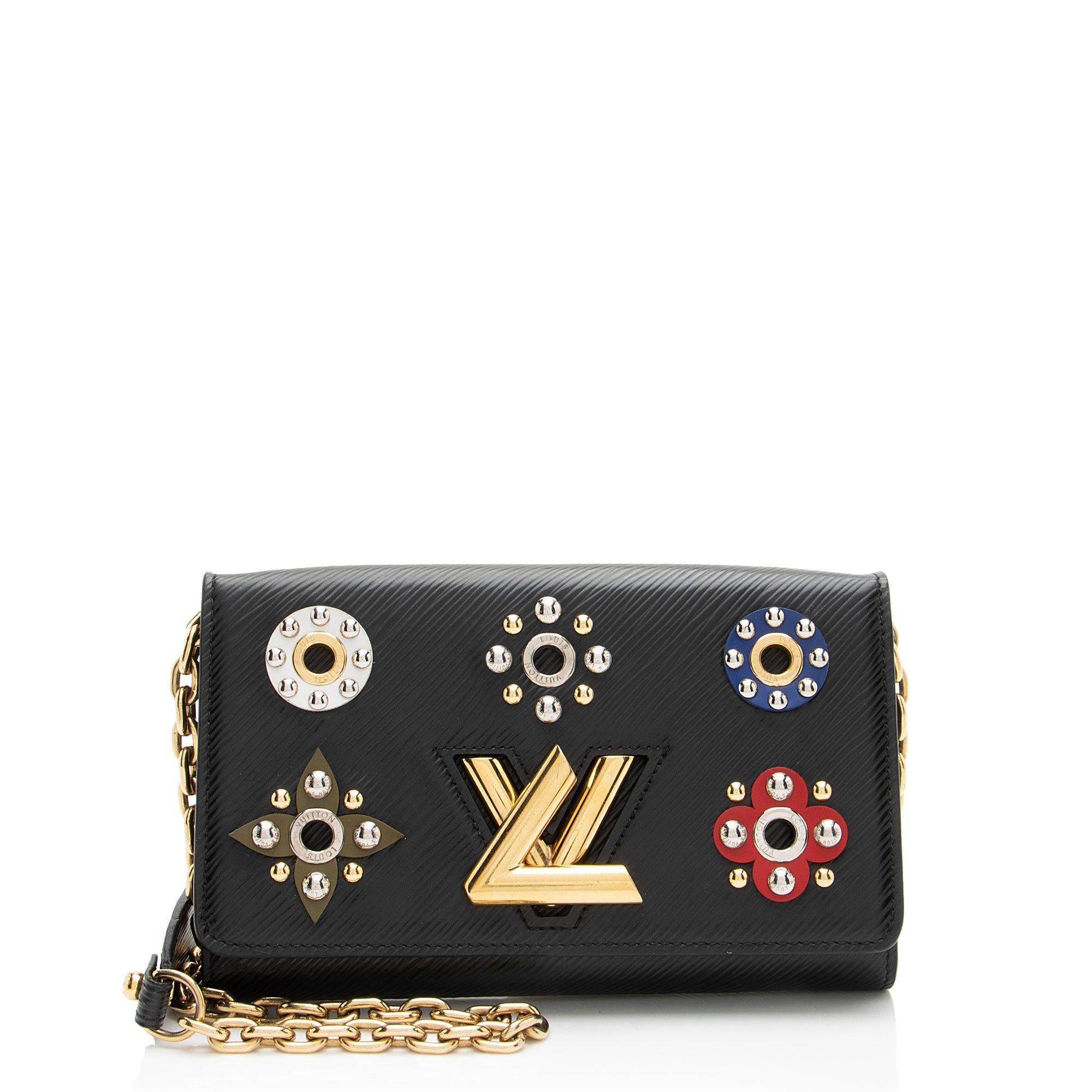 Twist leather crossbody bag
