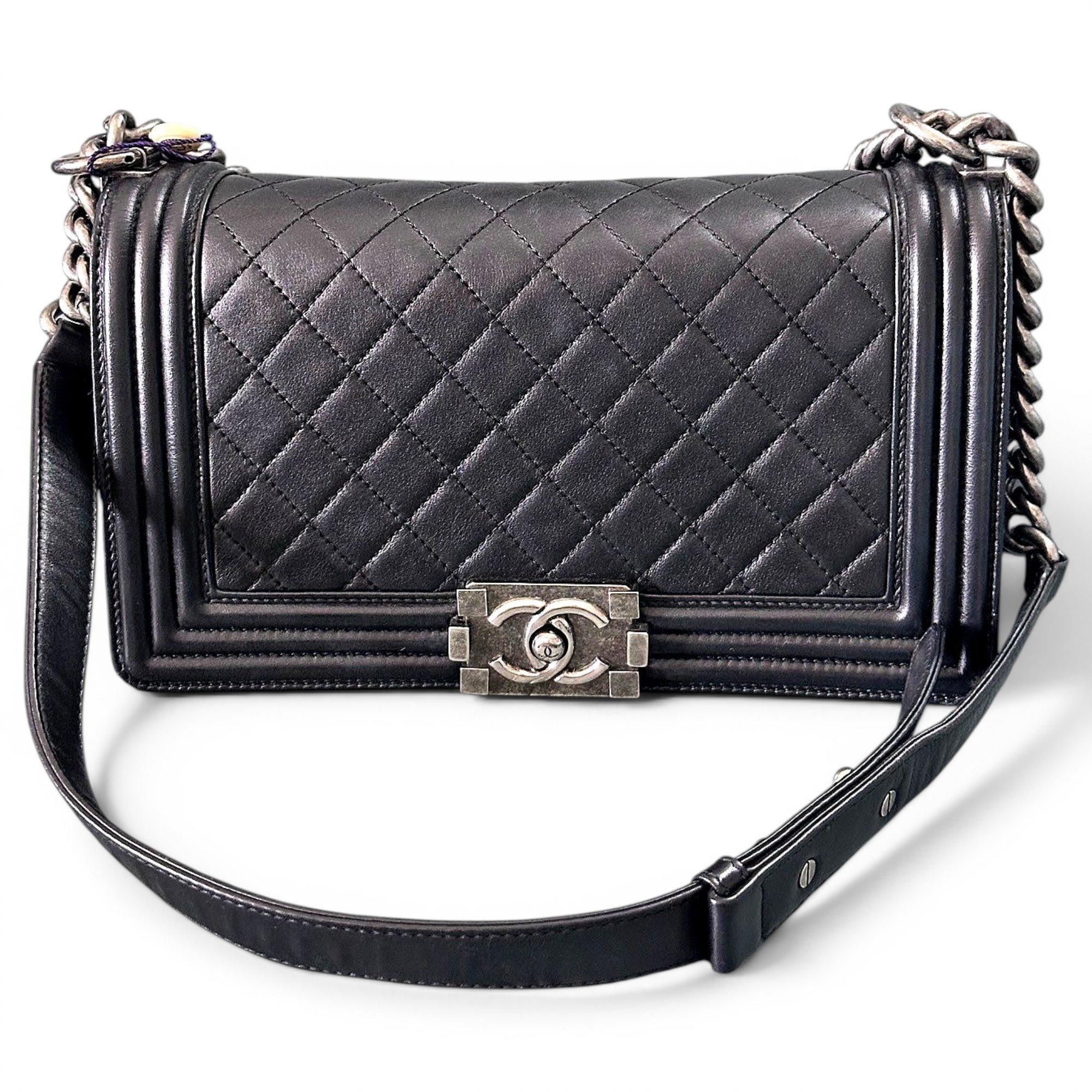 Boy leather crossbody bag