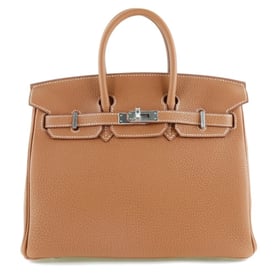 Hermes Birkin 25 Leather Handbag