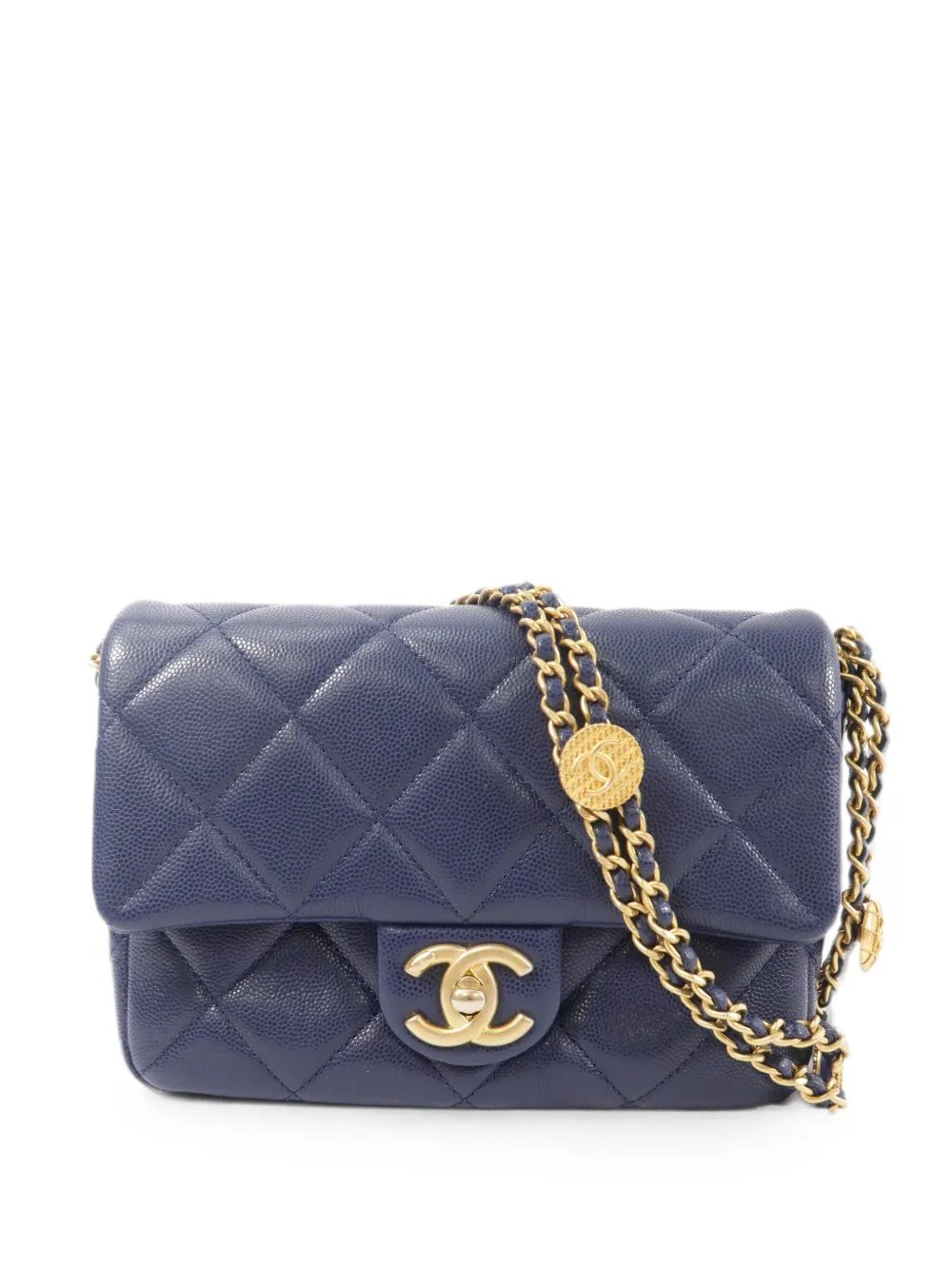 CC turn-lock shoulder bag