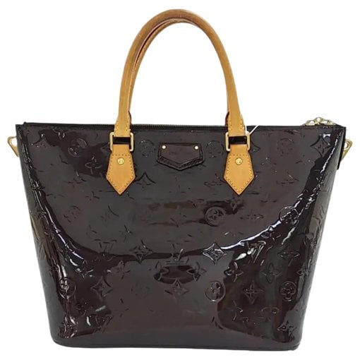 Patent leather handbag