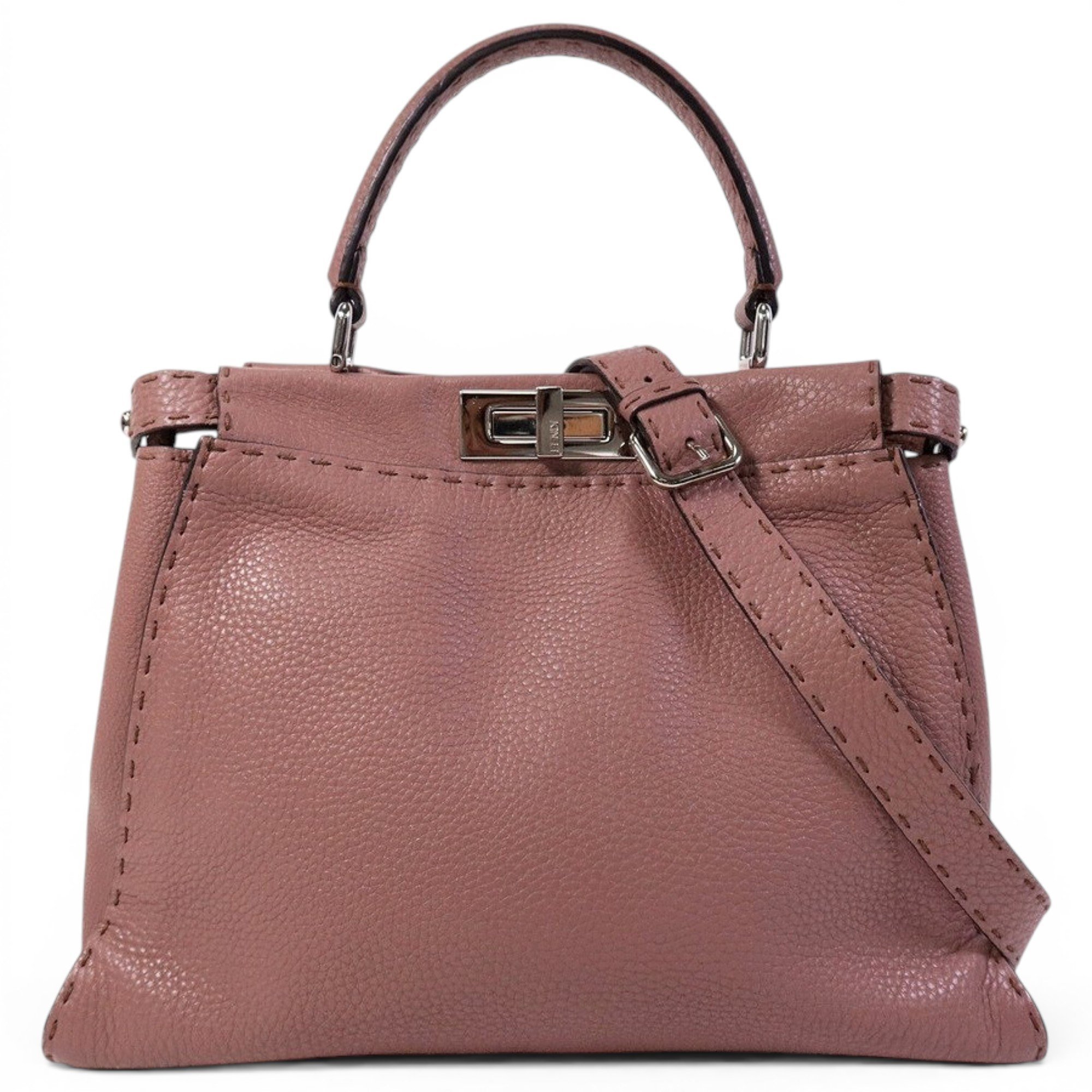 Peekaboo leather handbag