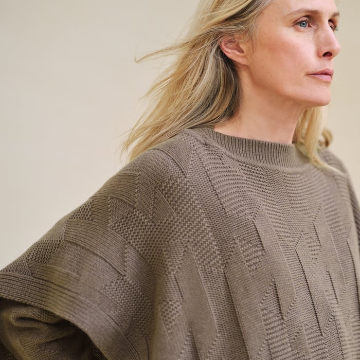 "H" Rectangular Cape Poncho