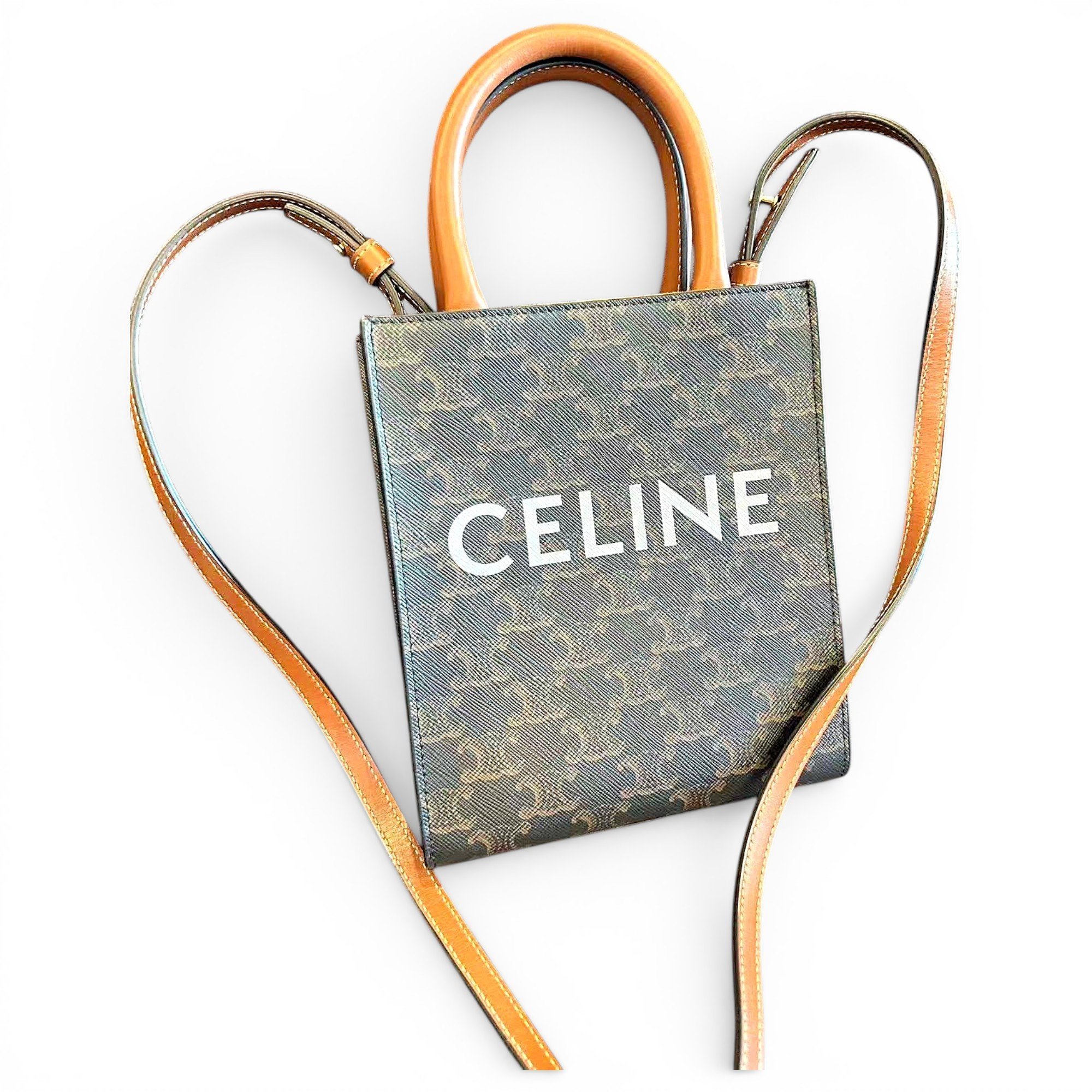 Cabas Vertical vinyl tote