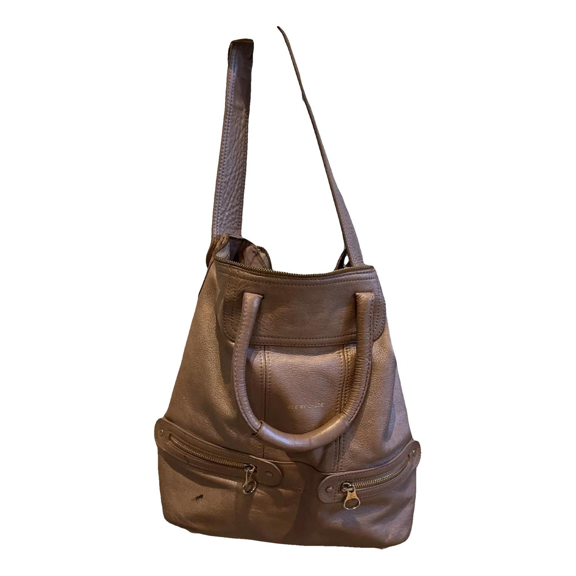 Leather handbag