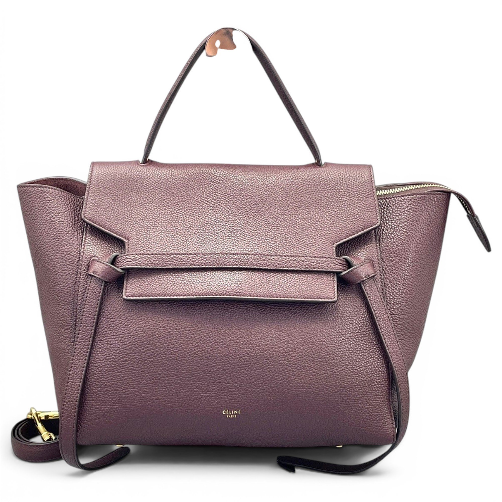 Belt leather handbag