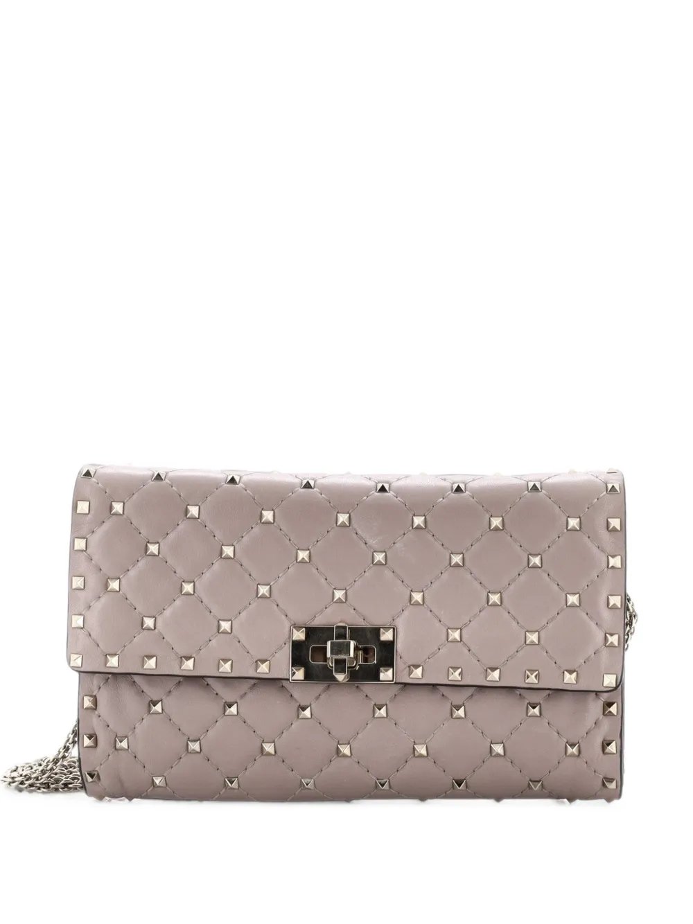 Valentino Garavani Rockstud Spike Wallet on Chain Quilted Leather Small crossbody bag