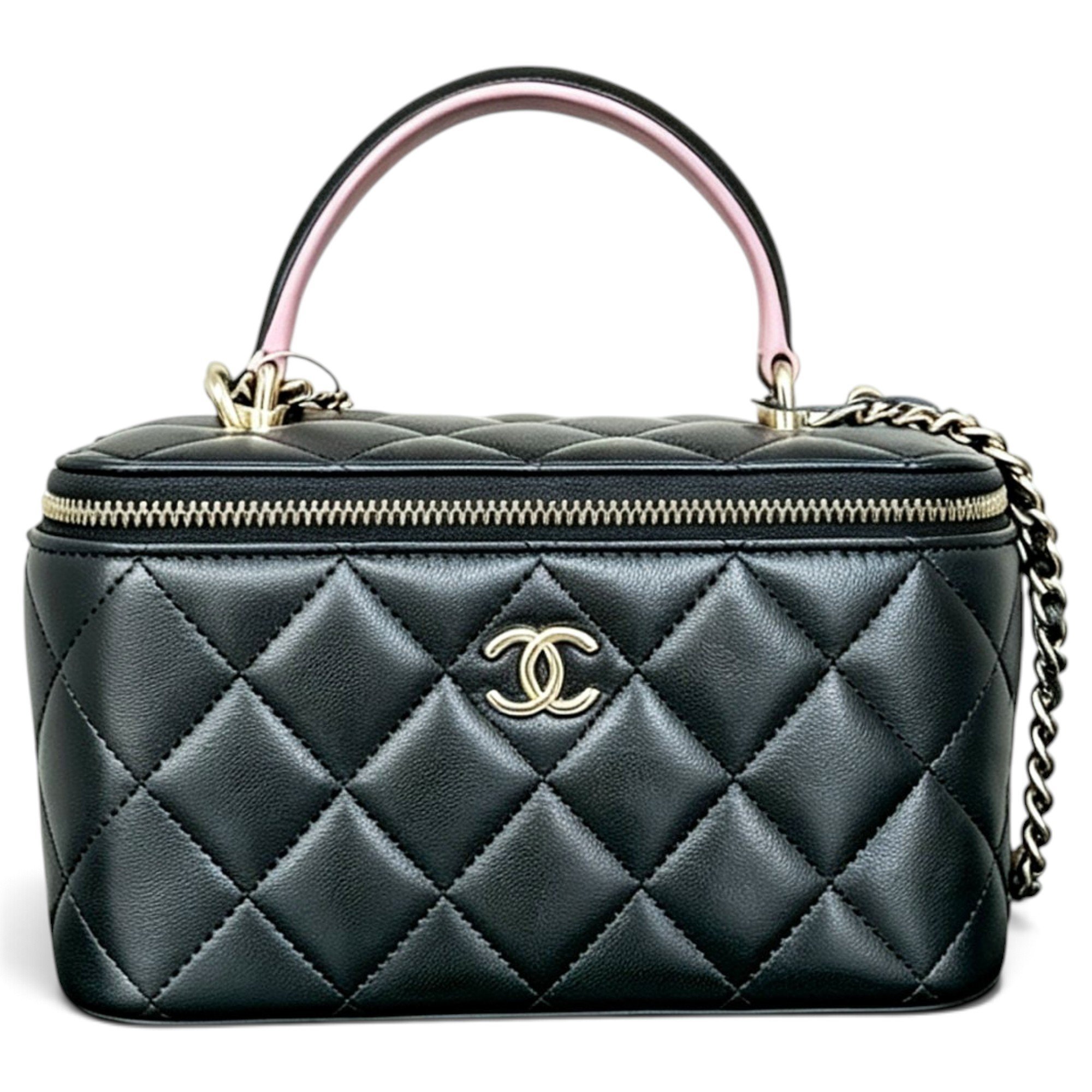 Trendy CC Vanity leather handbag