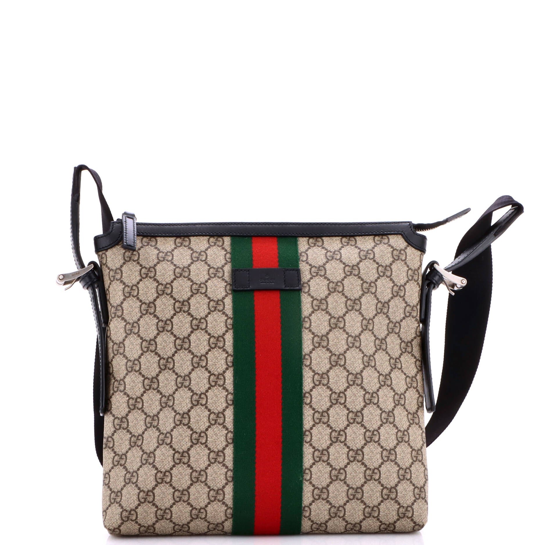 Web Messenger Bag GG Coated Canvas Medium