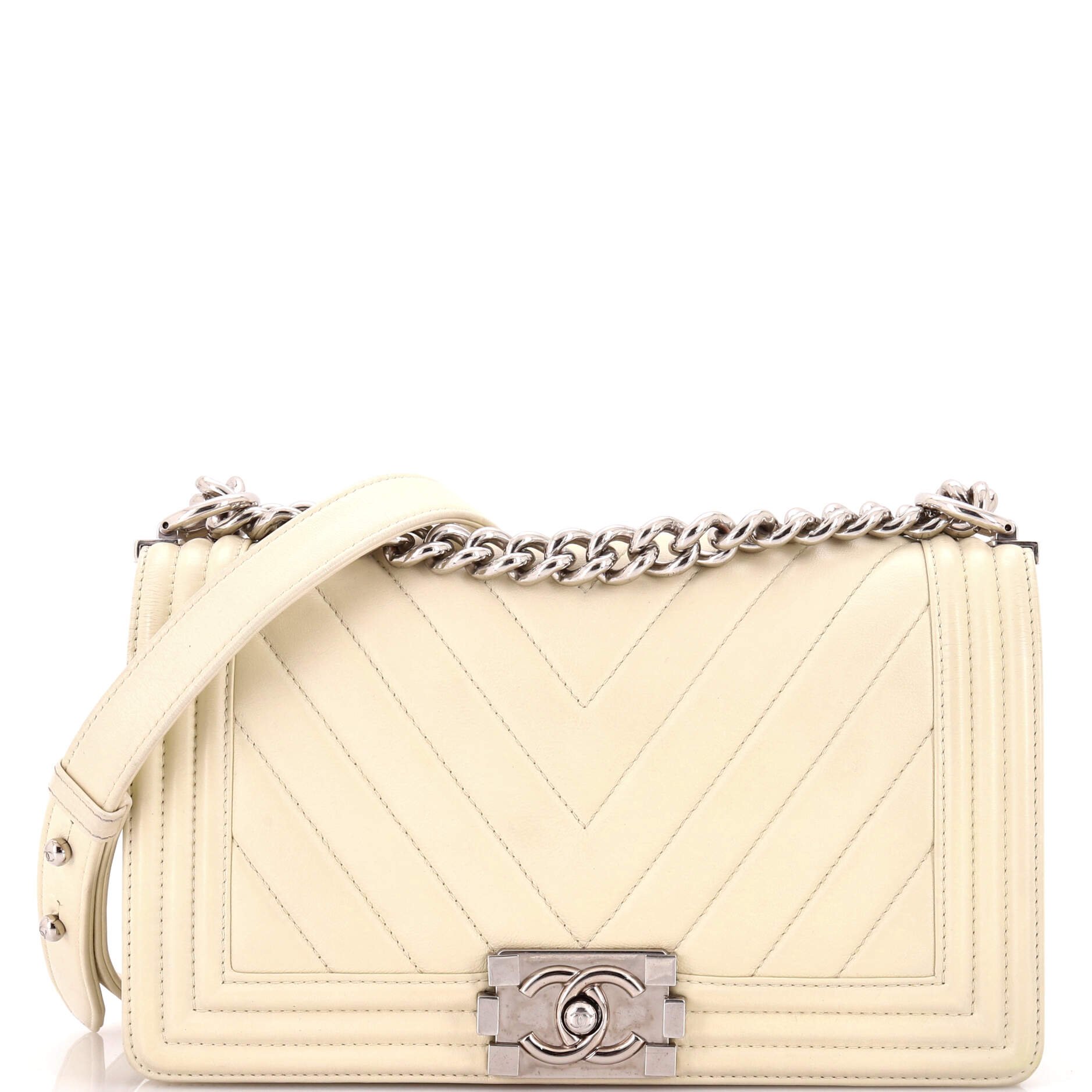 Boy Flap Bag Chevron Lambskin Old Medium