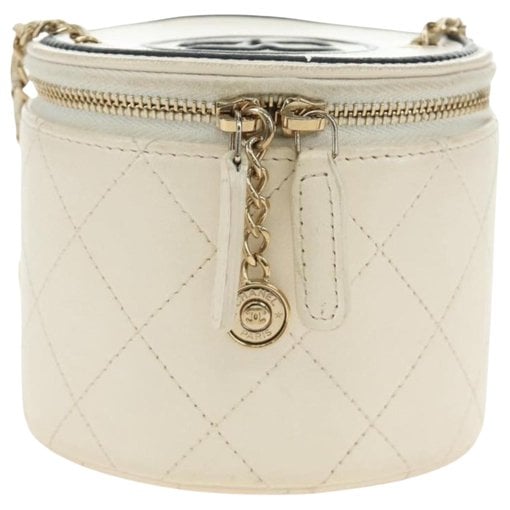 Vanity leather handbag