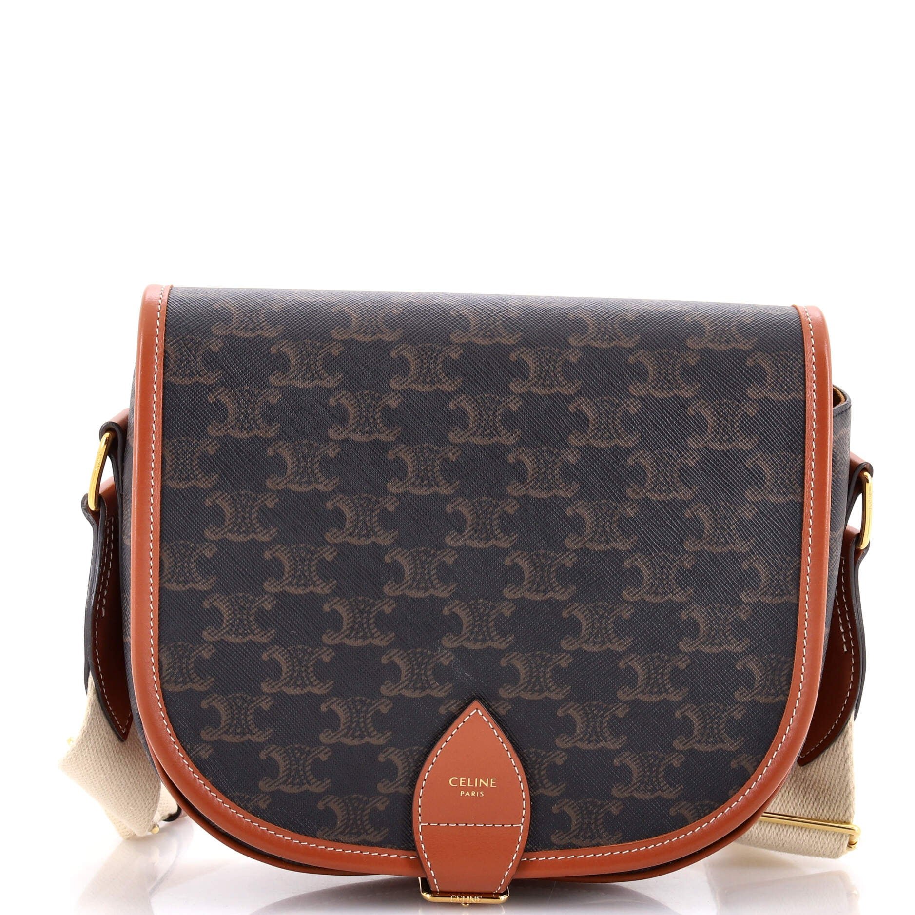 Folco Bag Triomphe Coated Canvas Large