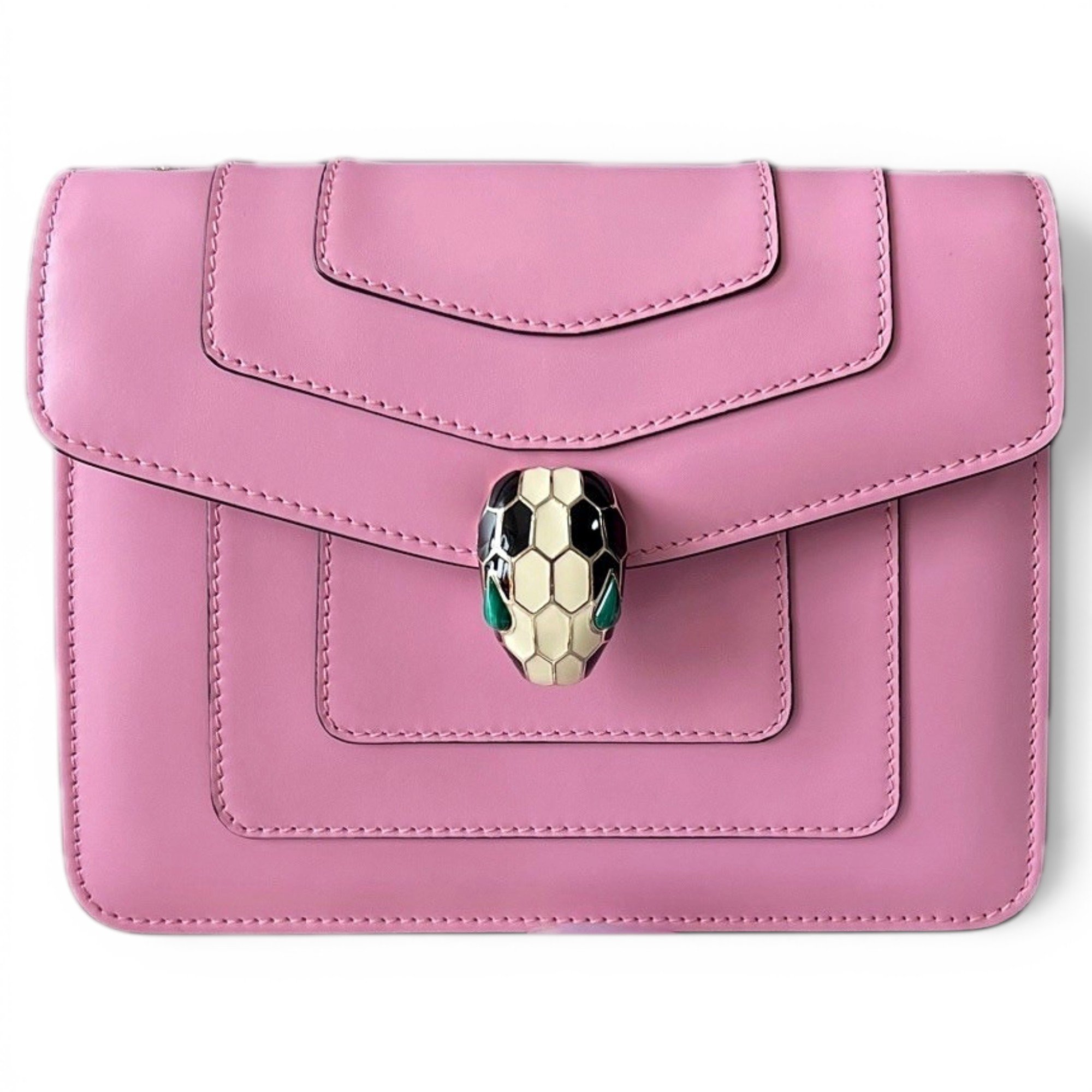 Serpenti leather handbag