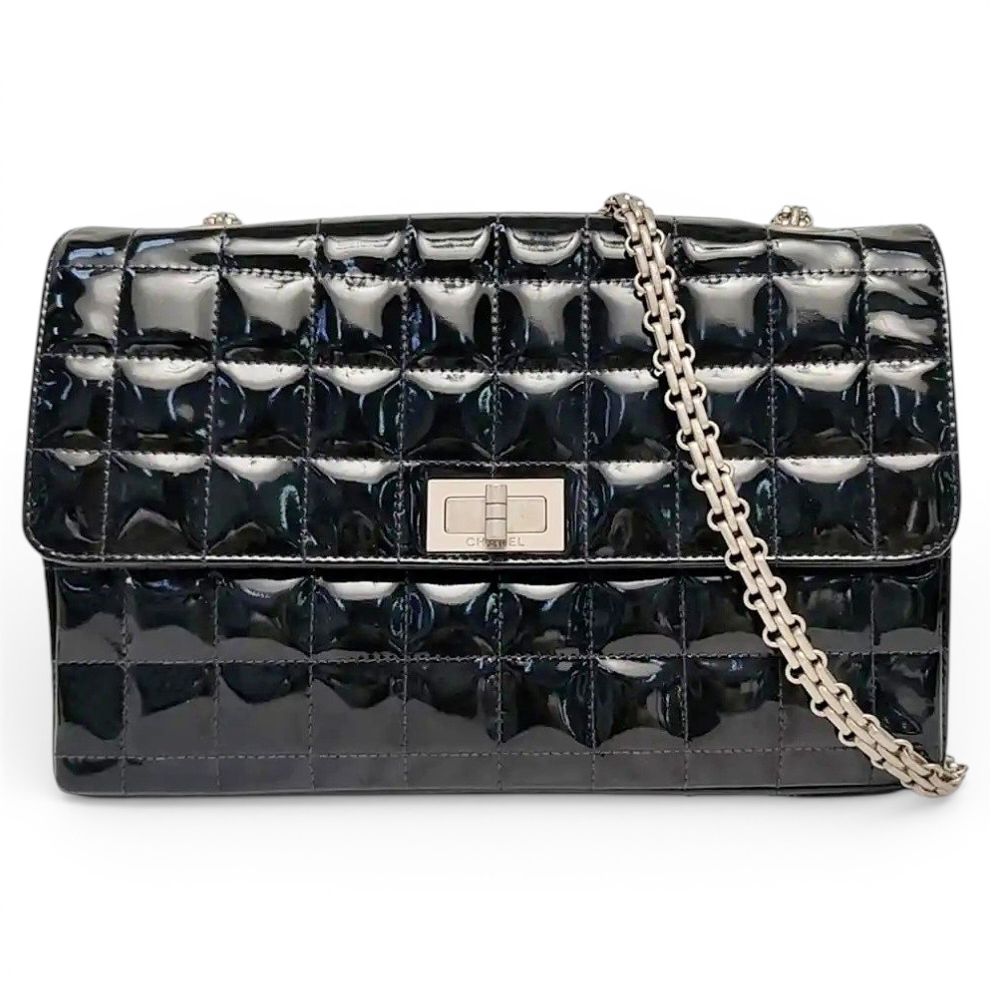 2.55 patent leather handbag