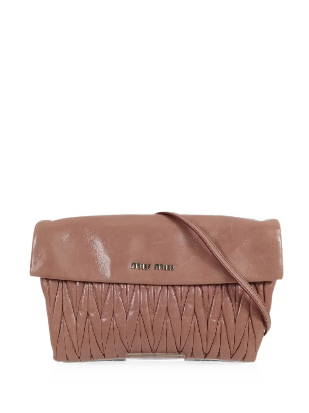 Matelassé leather shoulder bag