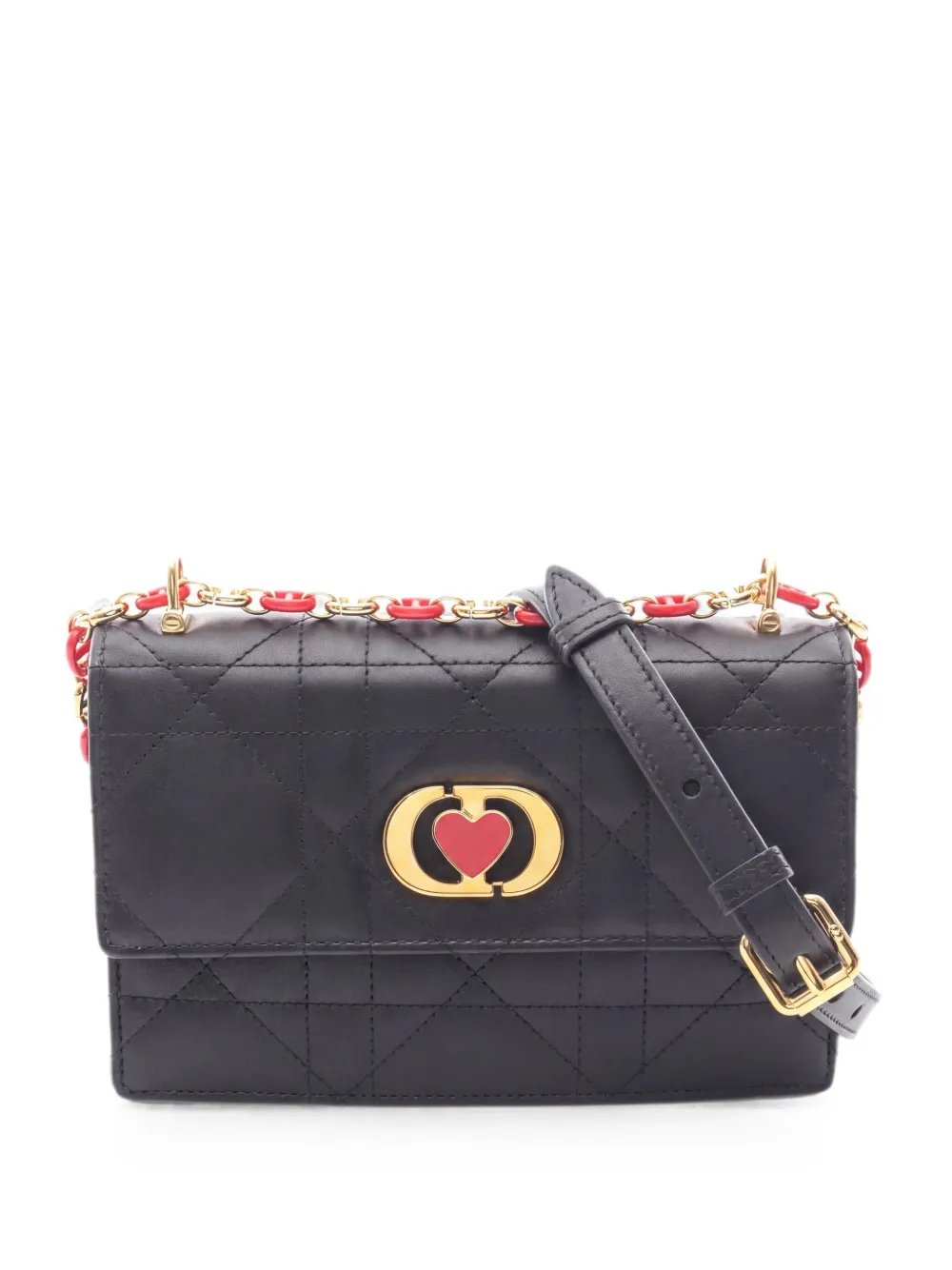Dior 2010s Miss Caro heart-detail shoulder bag