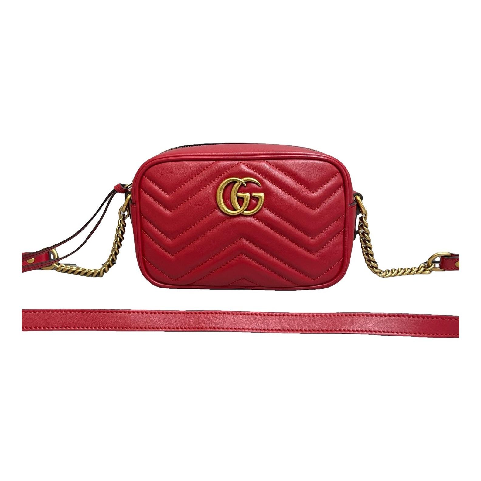 GG Marmont Triple zip leather handbag