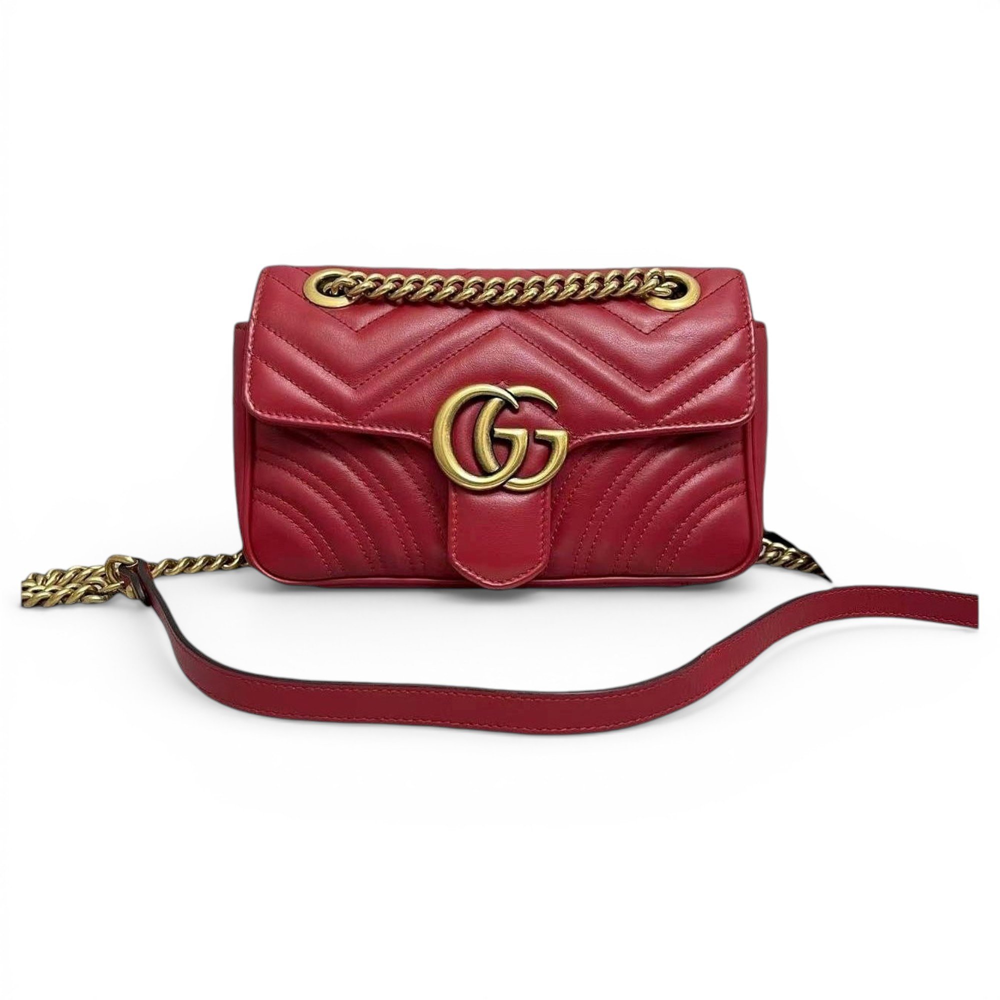 GG Marmont Flap leather handbag