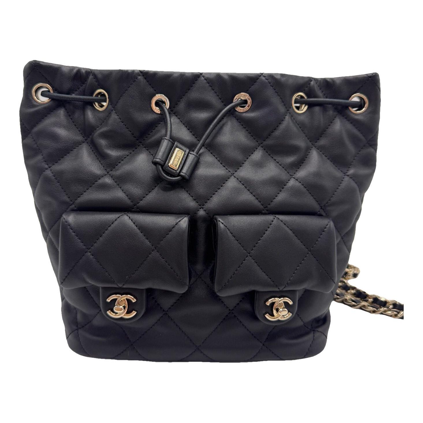 Leather backpack