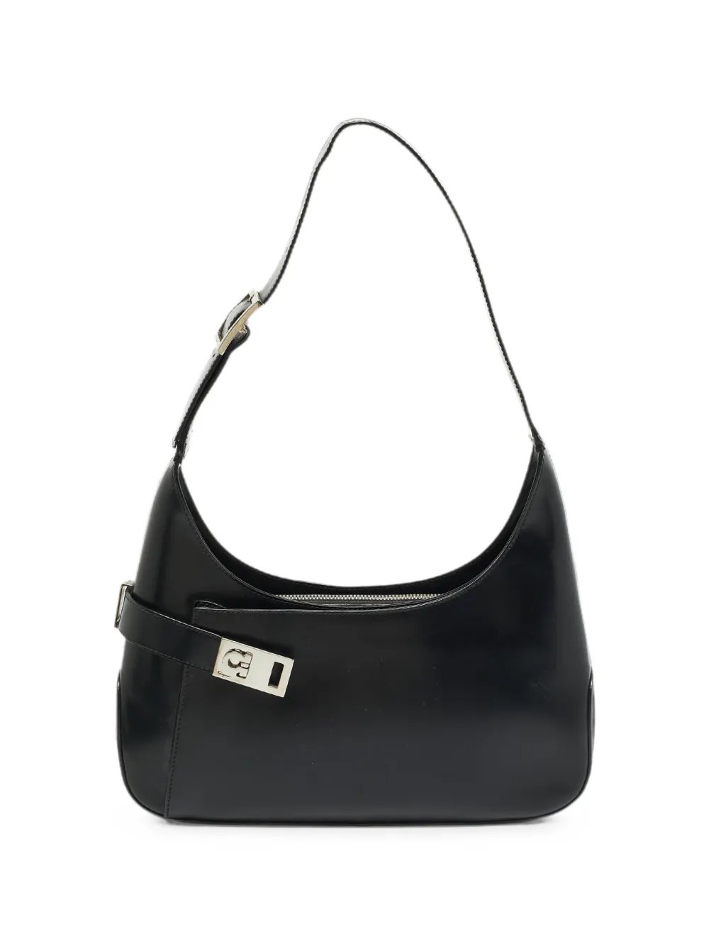 Ferragamo Gancini brushed leather tote bag