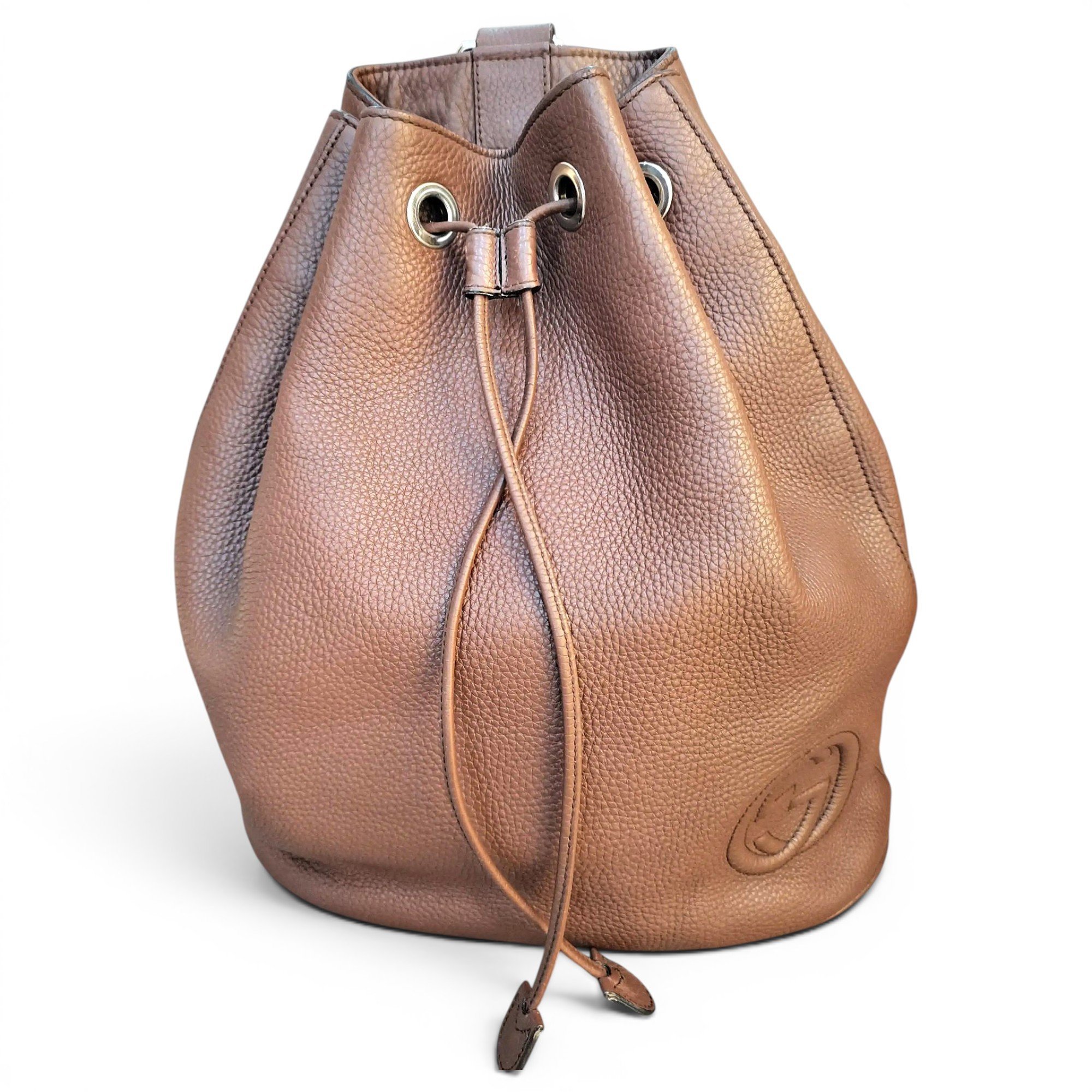 Leather backpack