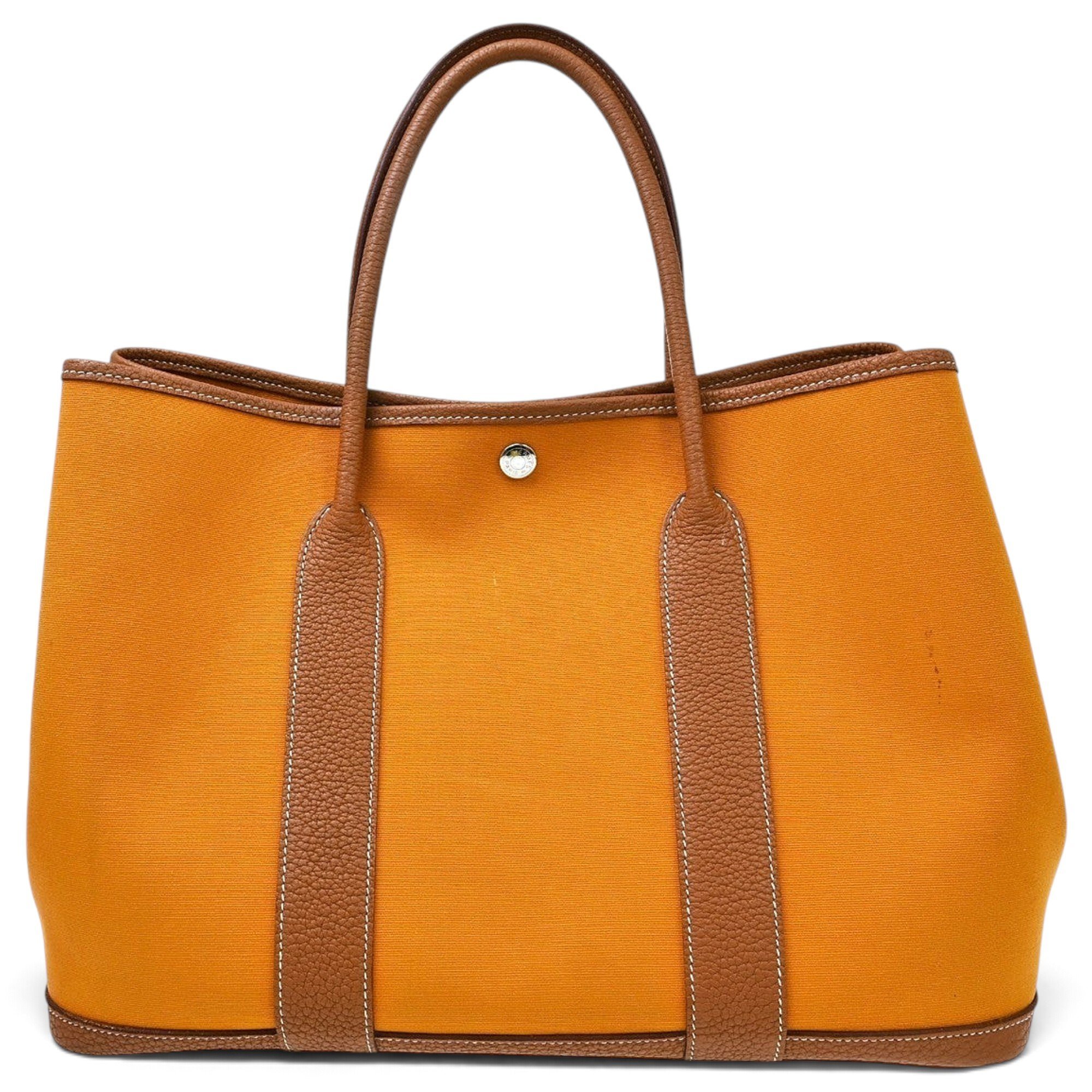 Hermes Garden Party Handbag Safran