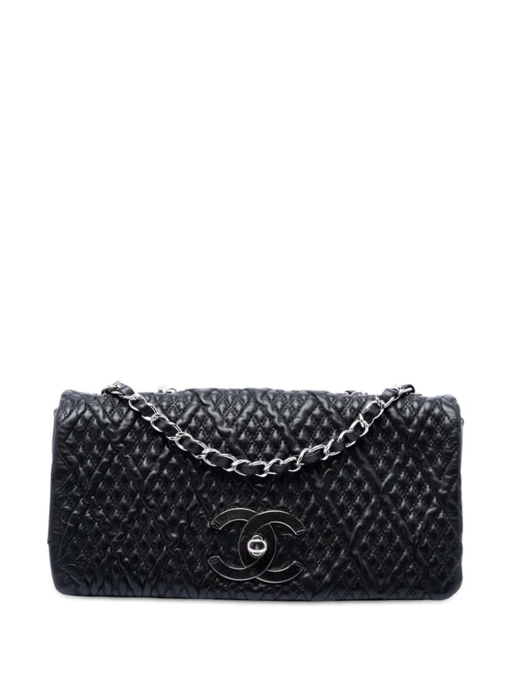 2010-2011 Small CC Quilted Lambskin Astrakhan Flap shoulder bag