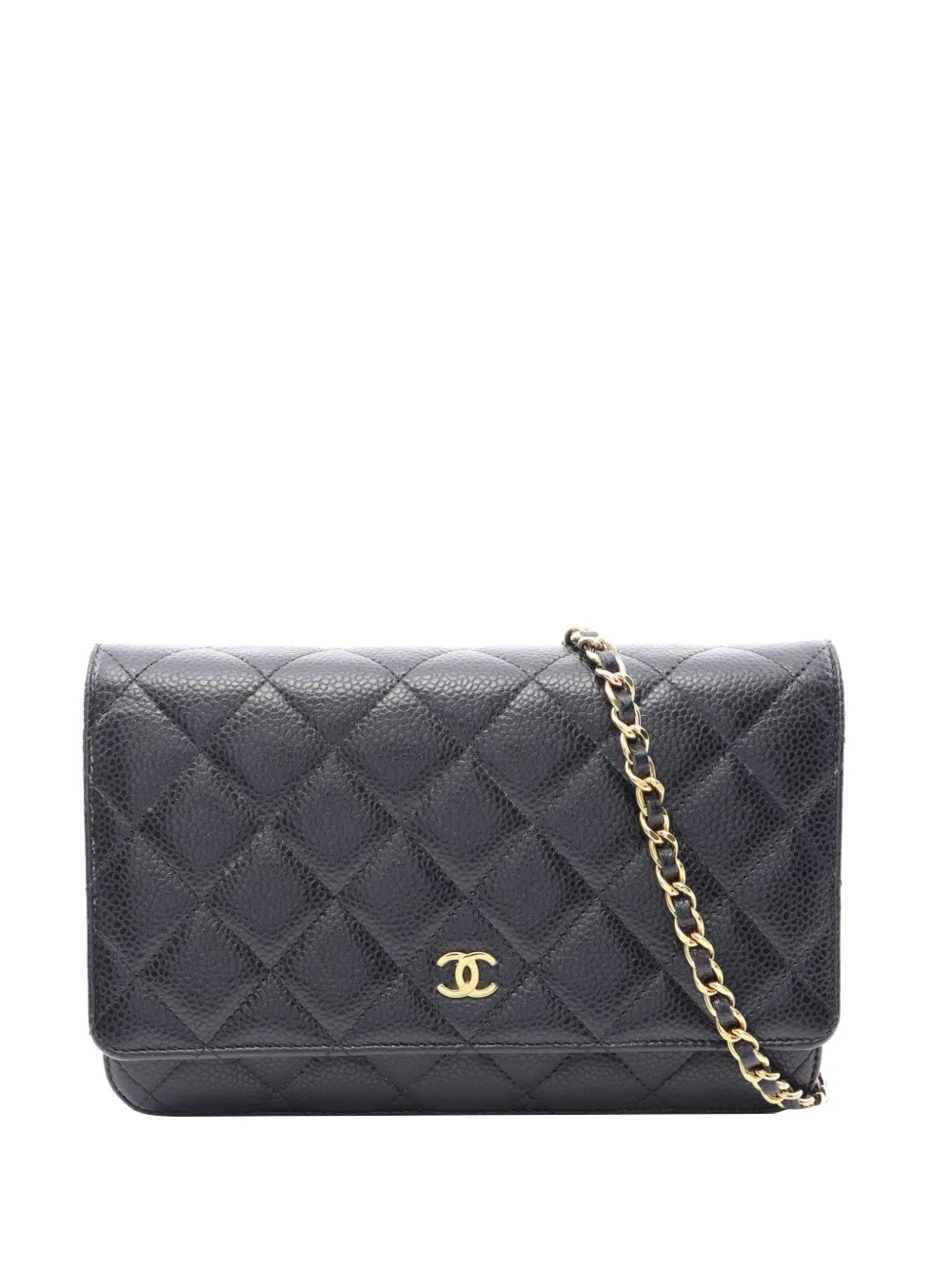 2021-2026 CC Quilted Caviar Wallet on Chain crossbody bag