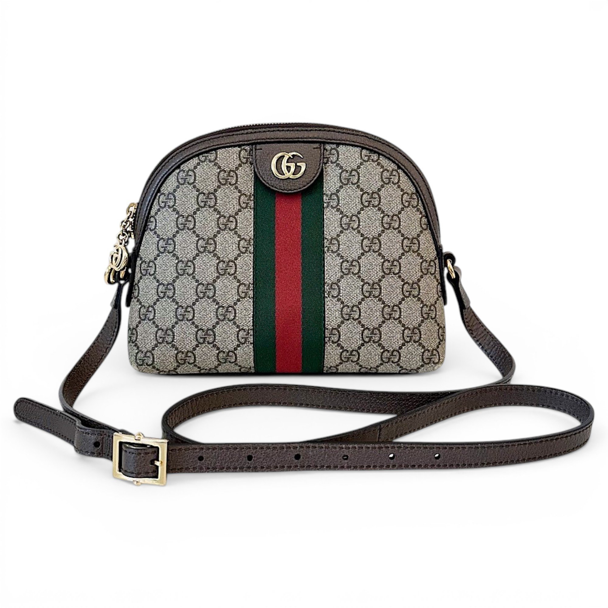 Ophidia leather crossbody bag
