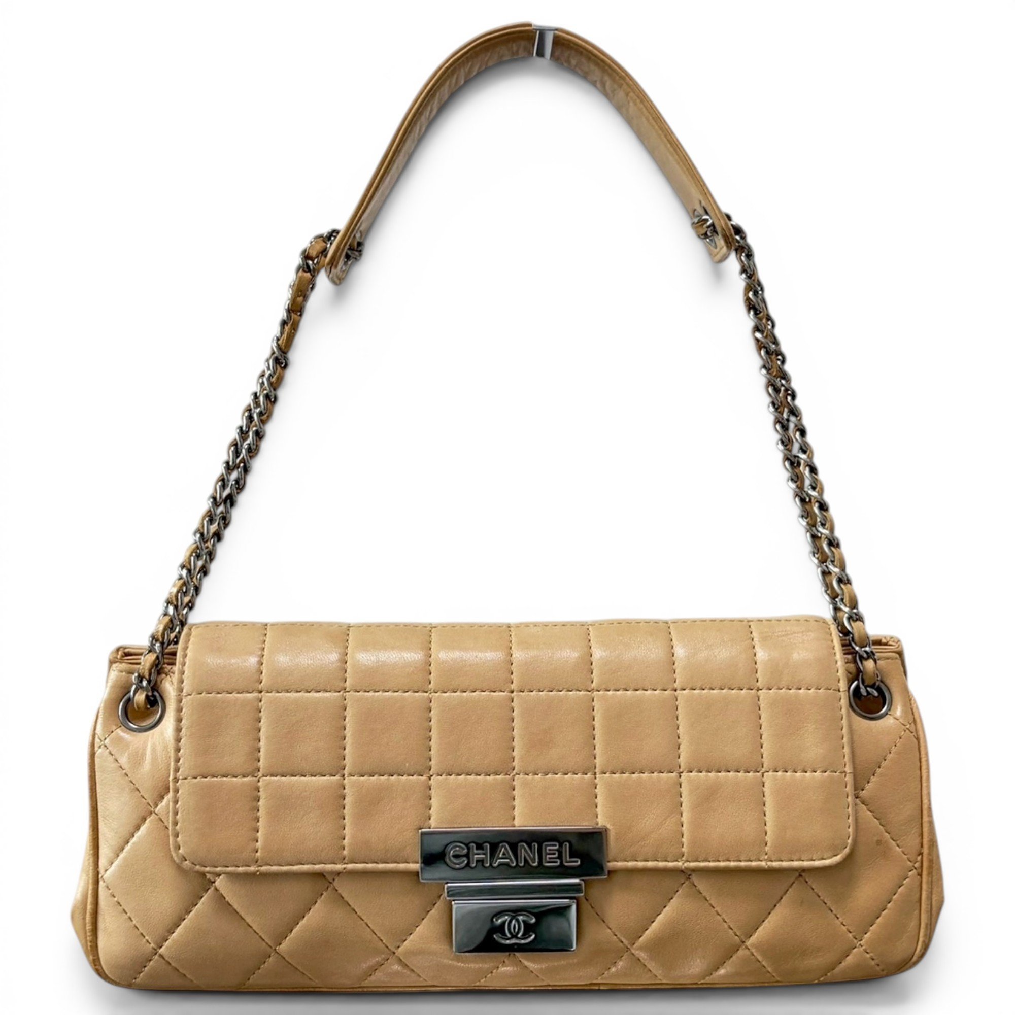 East West Chocolate Bar leather handbag