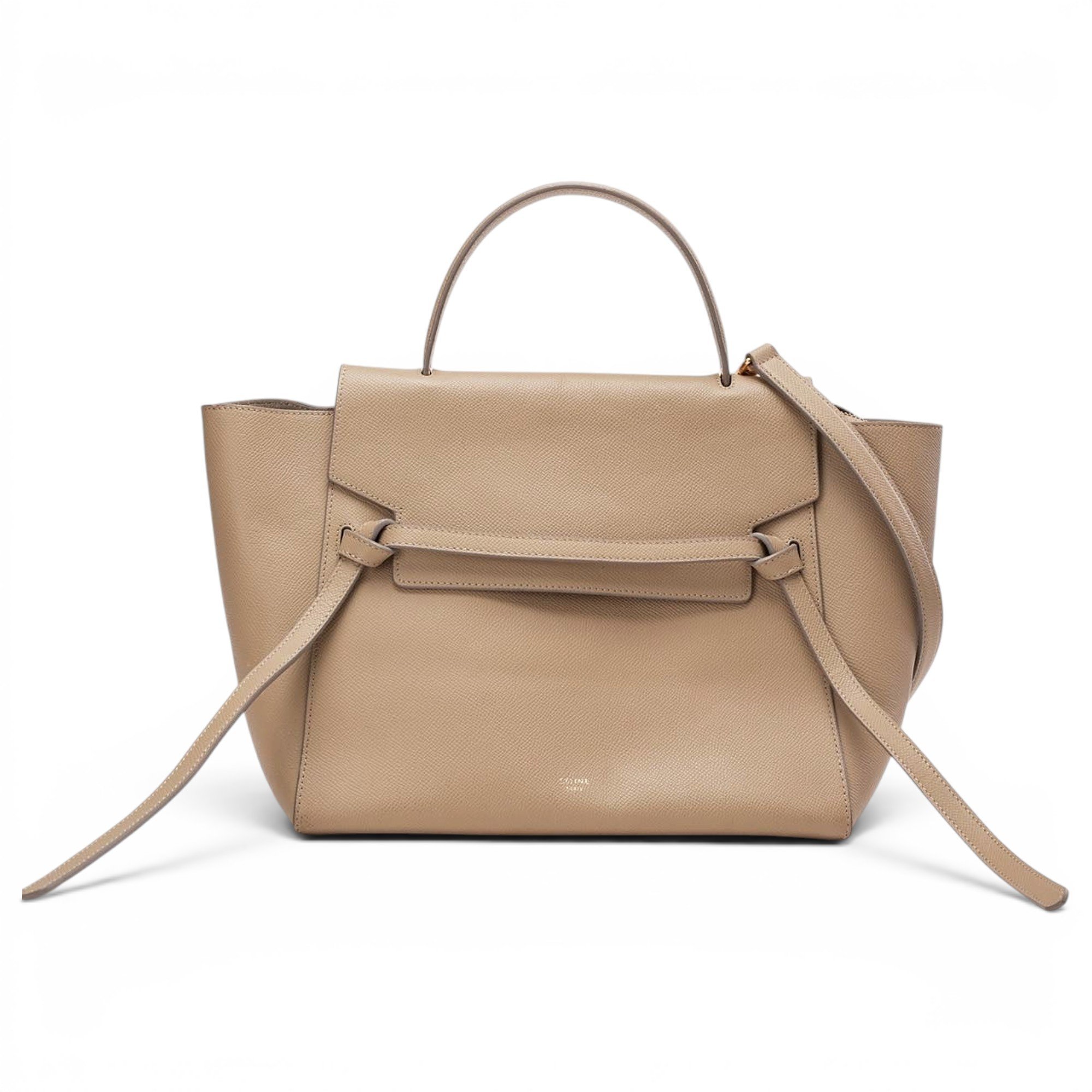Belt leather handbag